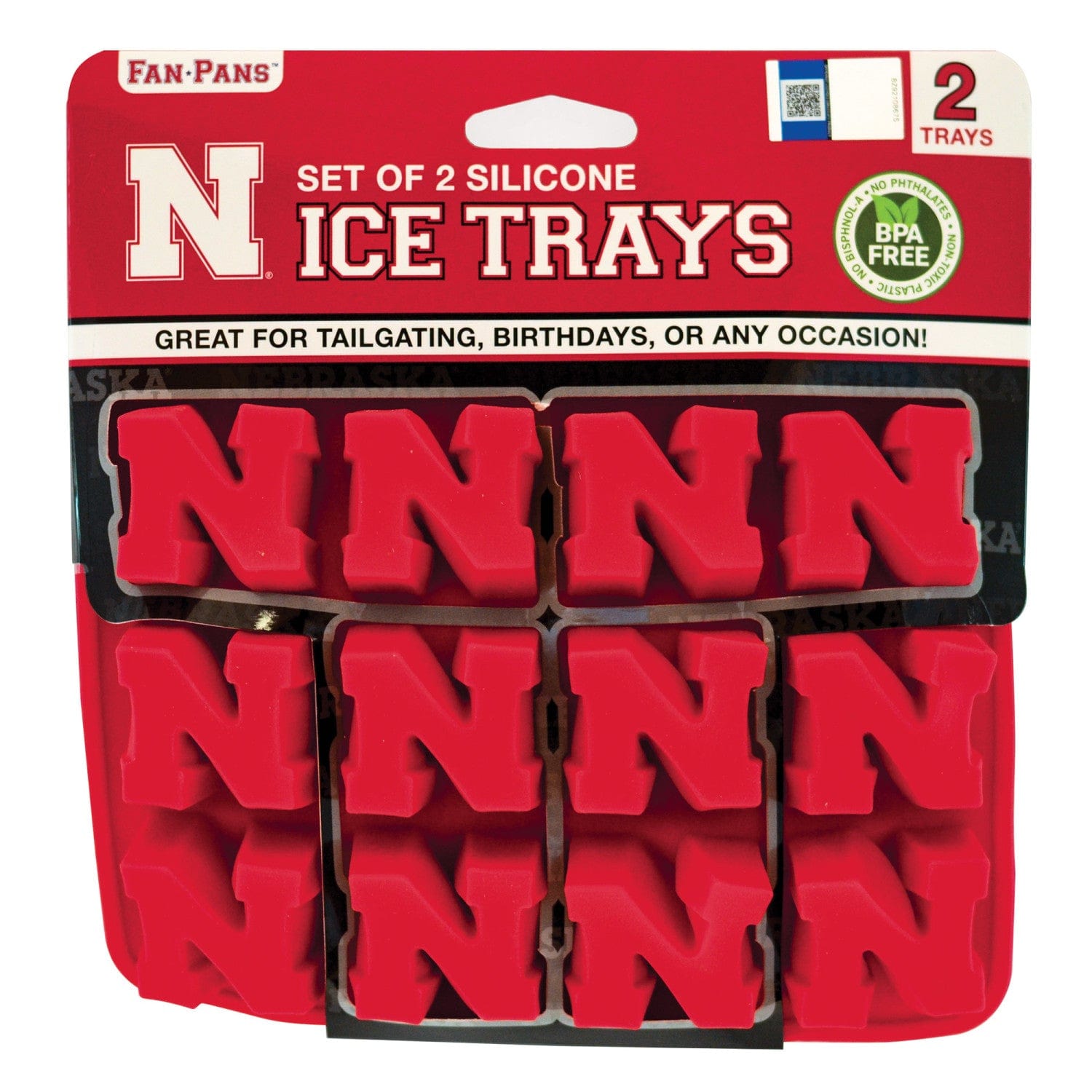 Nebraska Cornhuskers Silicone Ice Cube Tray