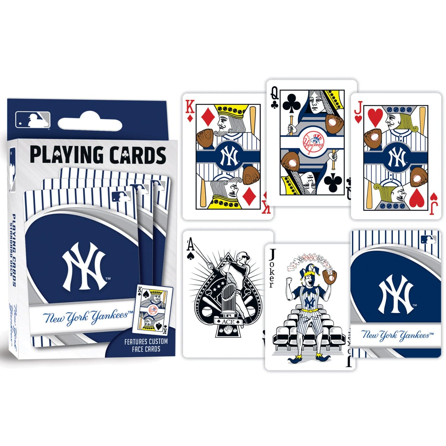New York Yankees Official Playing Cards - 54 Card Deck - Sports Gifts, Sports Memorabilia, Sports Collectibles, Fan Shop