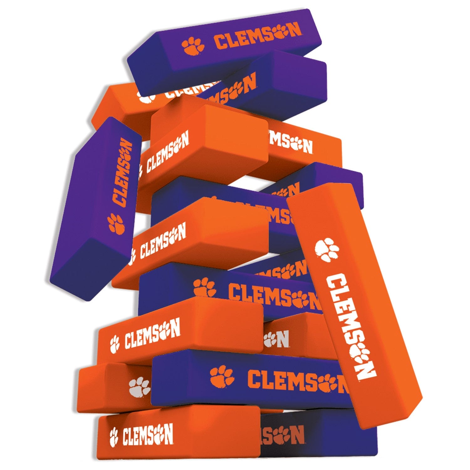 Clemson Tigers Tumble Tower Game - Sports Gifts, Sports Memorabilia, Sports Collectibles, Fan Shop