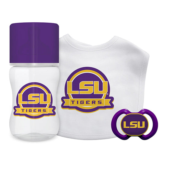 LSU Tigers - 3-Piece Baby Gift Set - 757 Sports Collectibles