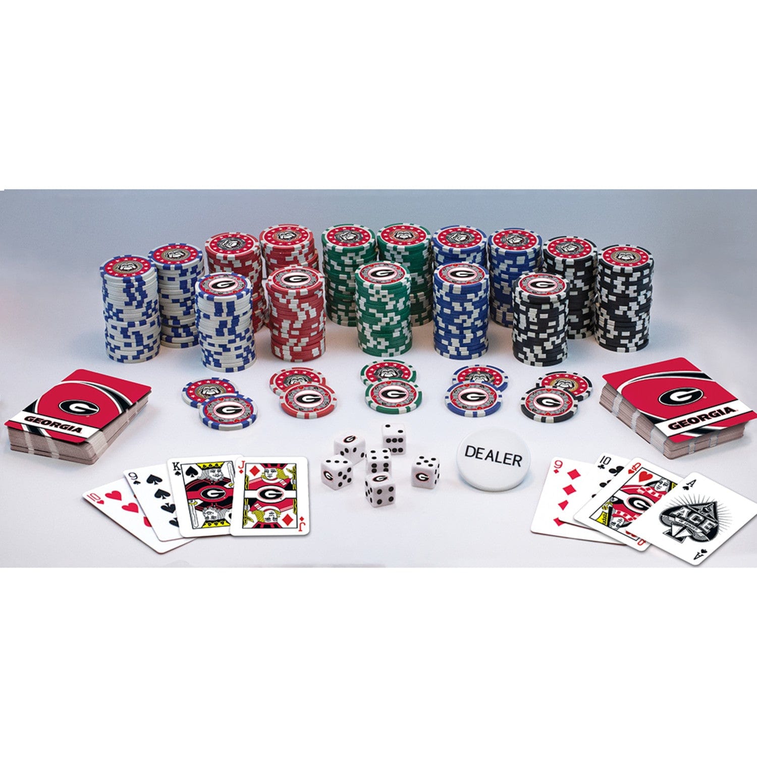 Georgia Bulldogs 300 Piece Poker Set - Ultimate Fan Game Night