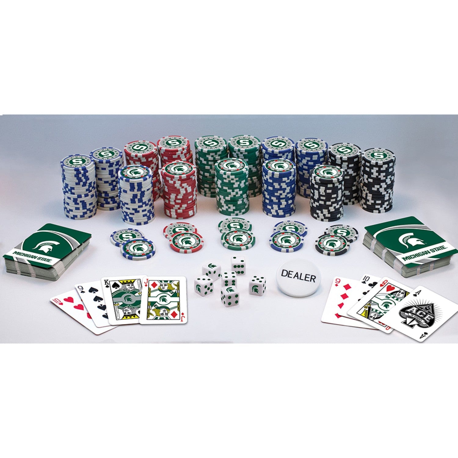 Michigan State Spartans 300 Piece Poker Set - Ultimate Fan Edition