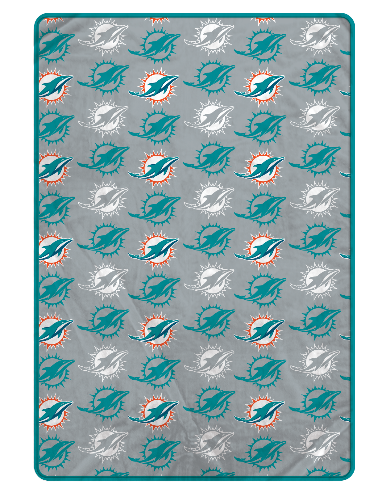 Miami Dolphins - NFL Logo Roll Ultra Cozy Oversized 66x80 Blanket - Sports Gifts, Sports Memorabilia, Sports Collectibles, Fan Shop
