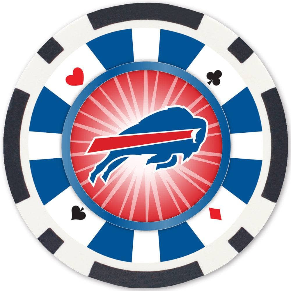 Buffalo Bills 100-Piece Poker Chip Set
