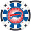 Buffalo Bills 100-Piece Poker Chip Set
