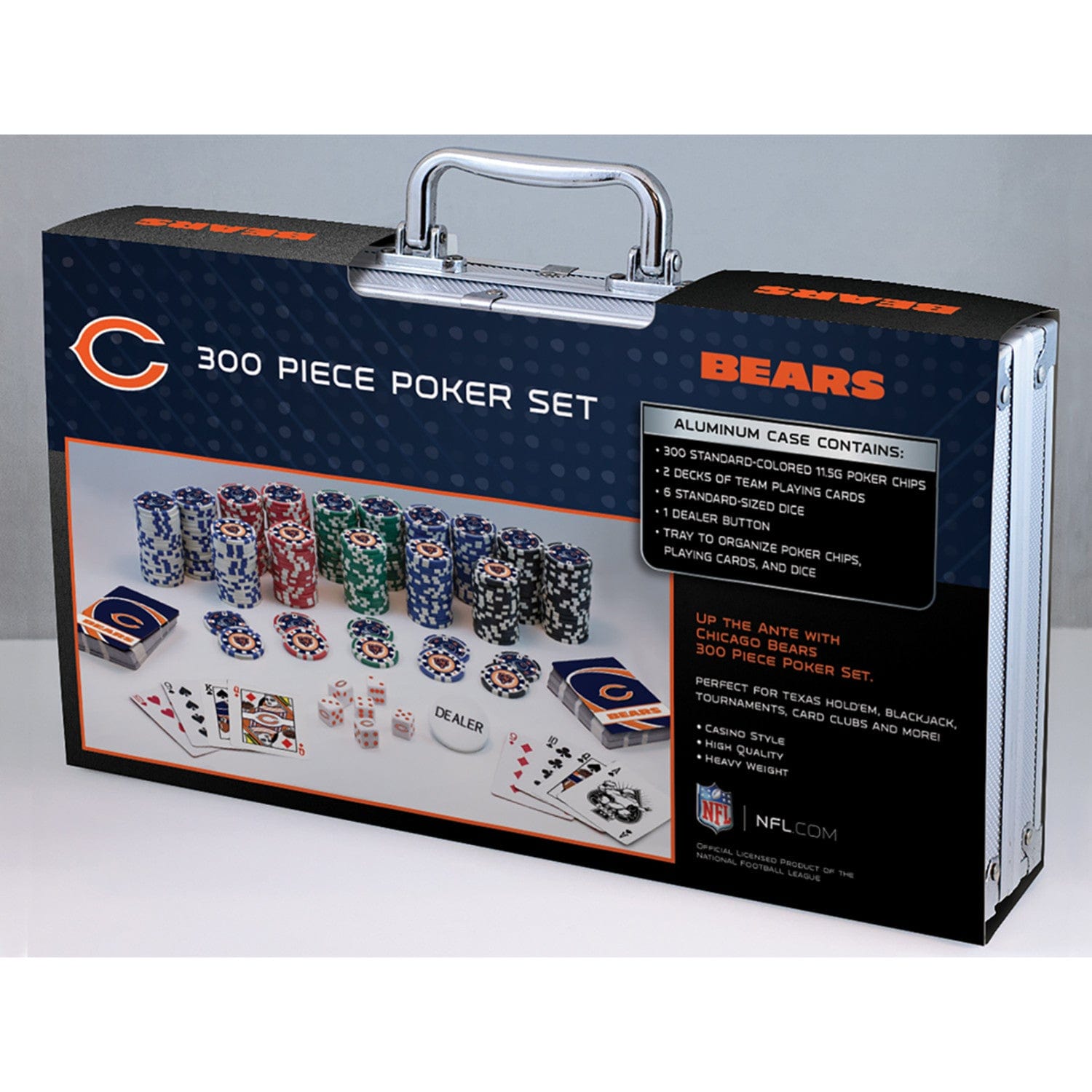 Chicago Bears 300 Piece Poker Set - Ultimate Game Night Essential