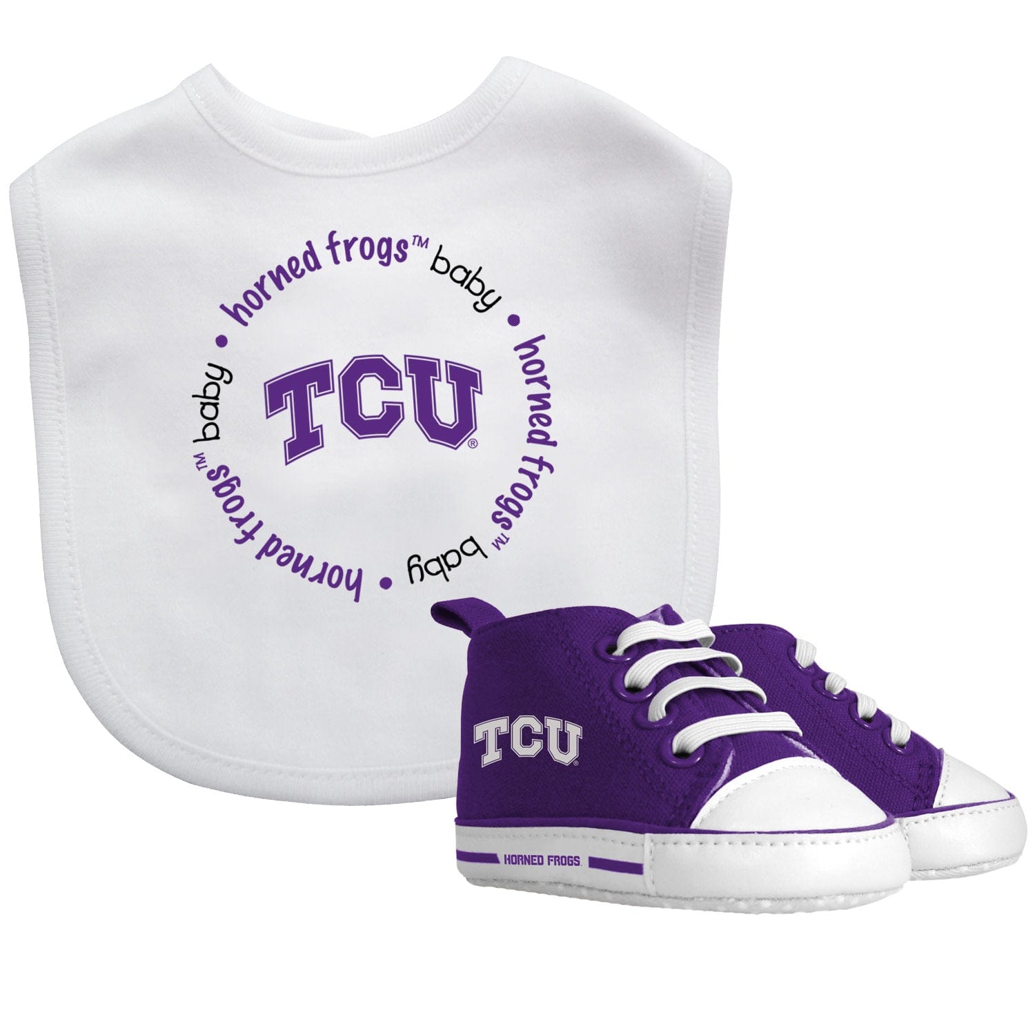 TCU Horned Frogs 2-Piece Baby Gift Set - Sports Gifts, Sports Memorabilia, Sports Collectibles, Fan Shop