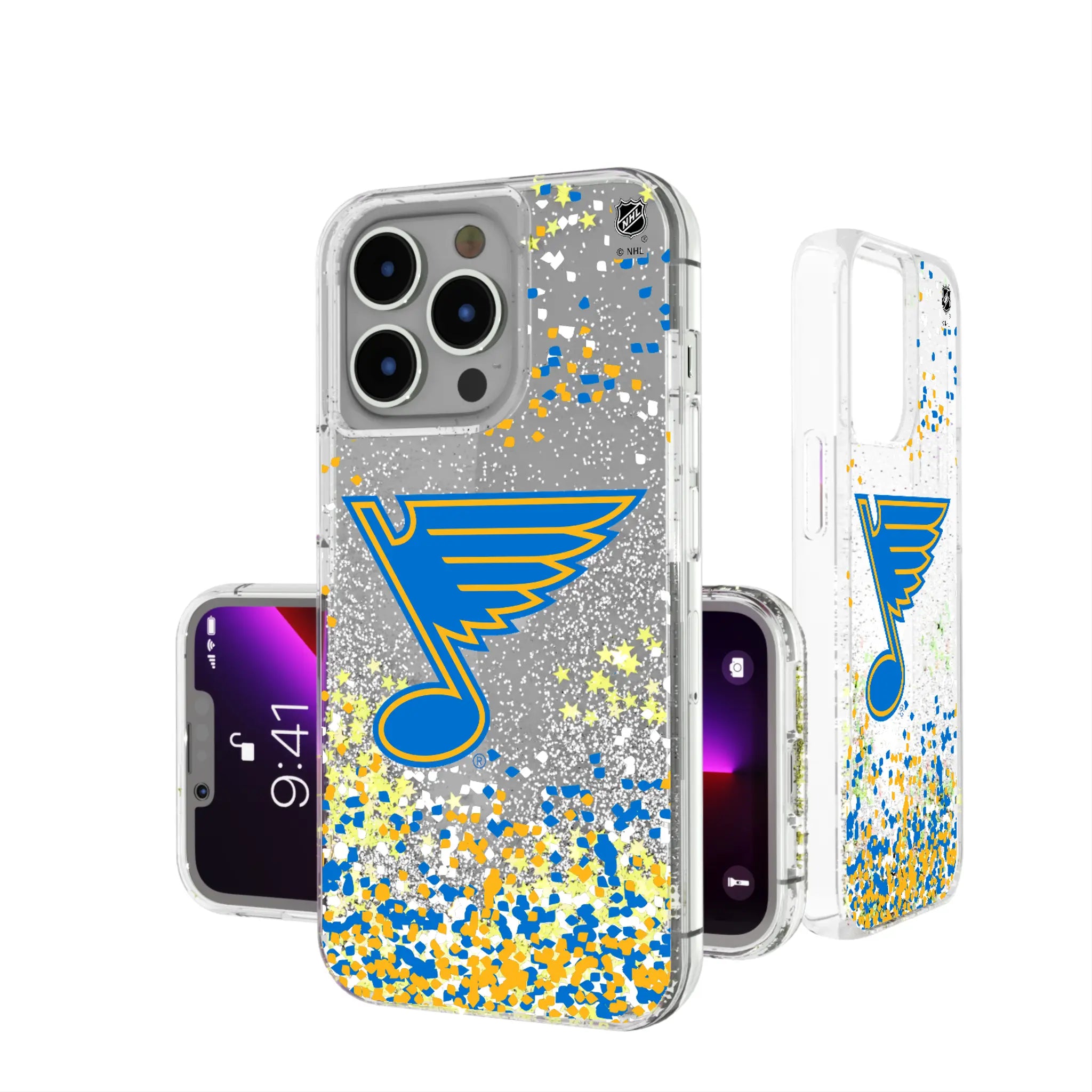 St. Louis Blues Confetti Glitter Phone Case