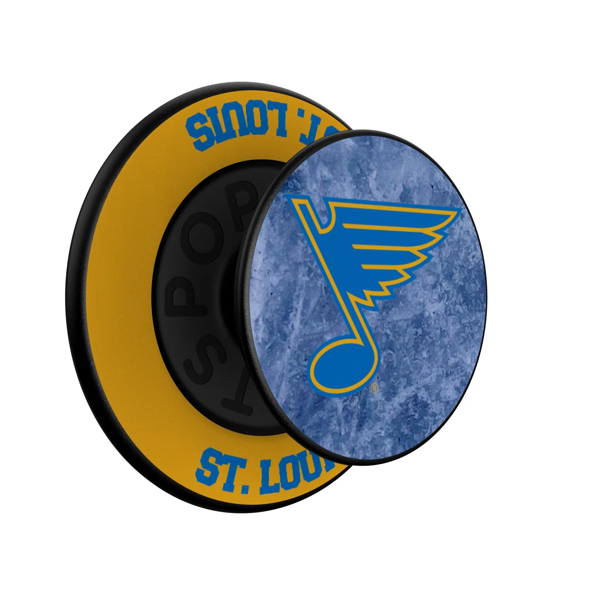 St. Louis Blues Ice Wordmark PopSockets Magnetic Phone Grip and Stand
