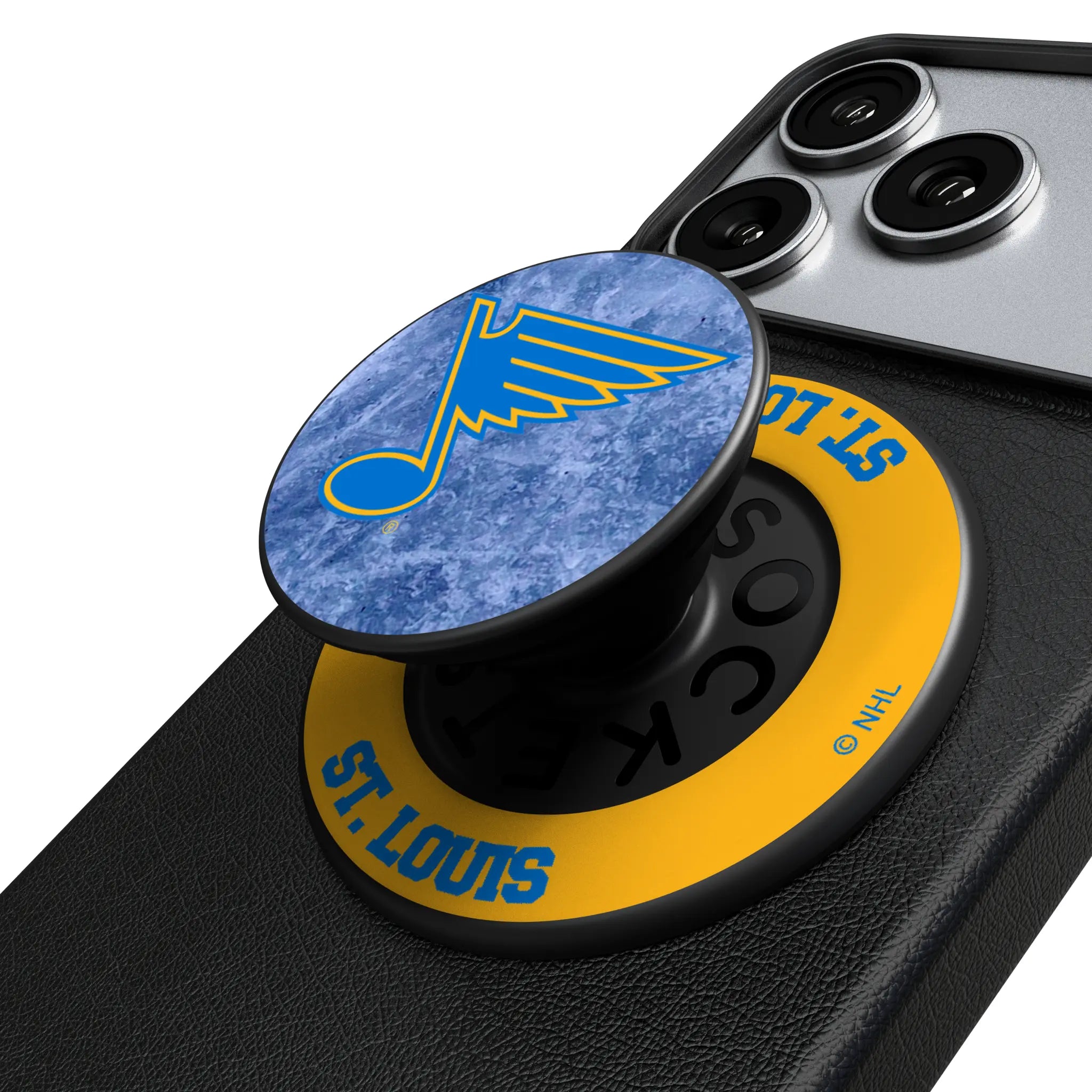 St. Louis Blues Ice Wordmark PopSockets Magnetic Phone Grip and Stand