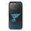 St. Louis Blues Linen Bling Phone Case for Apple iPhone