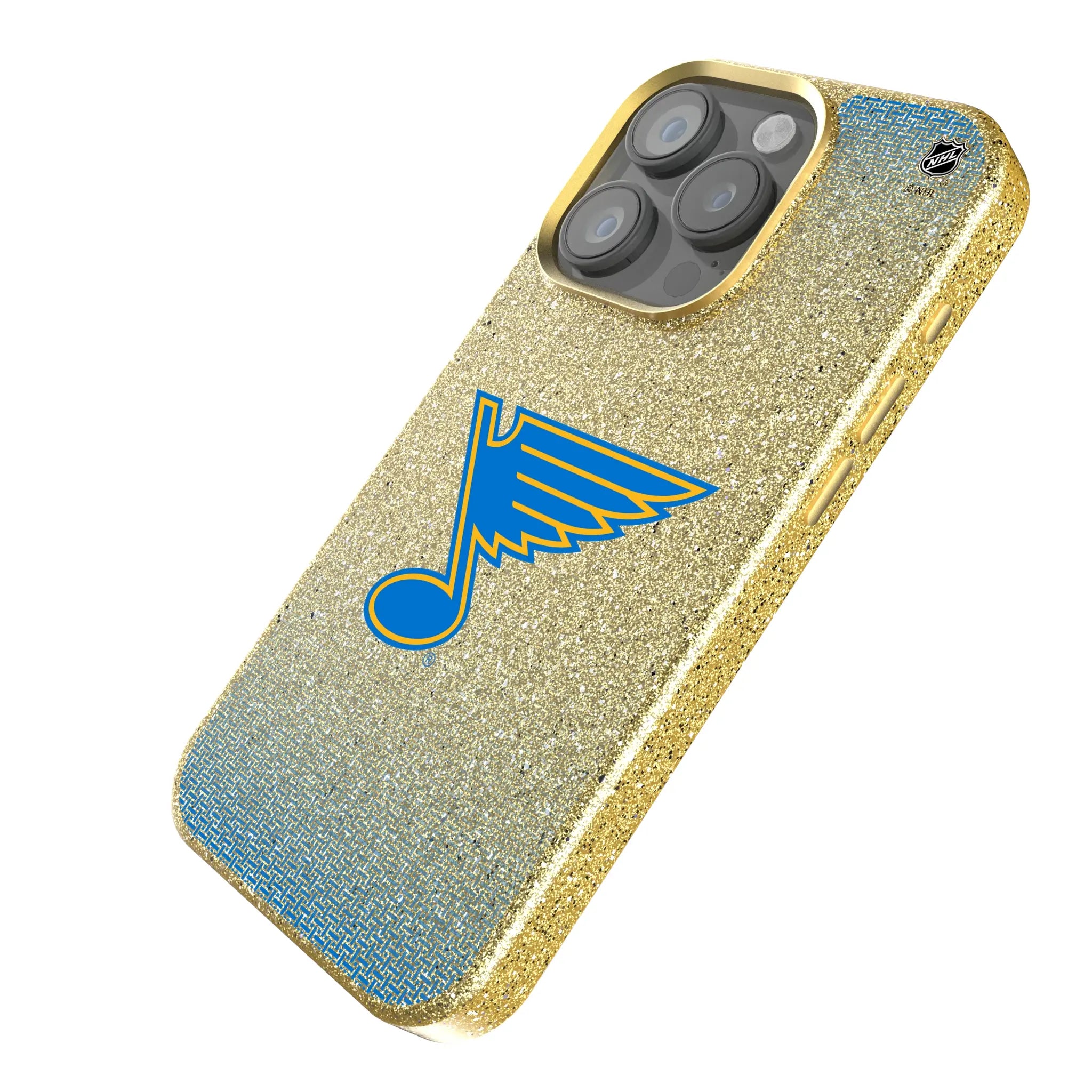 St. Louis Blues Linen Bling Phone Case for Apple iPhone
