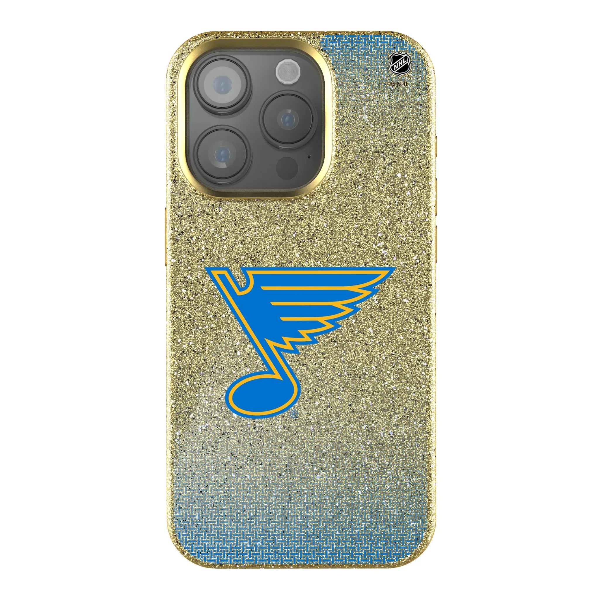 St. Louis Blues Linen Bling Phone Case for Apple iPhone