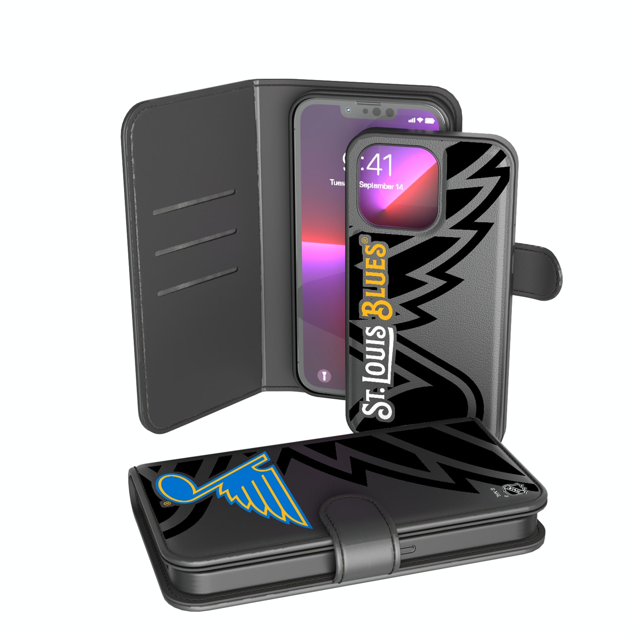 St. Louis Blues Tilt Wallet Case - Sports Gifts, Sports Memorabilia, Sports Collectibles, Fan Shop
