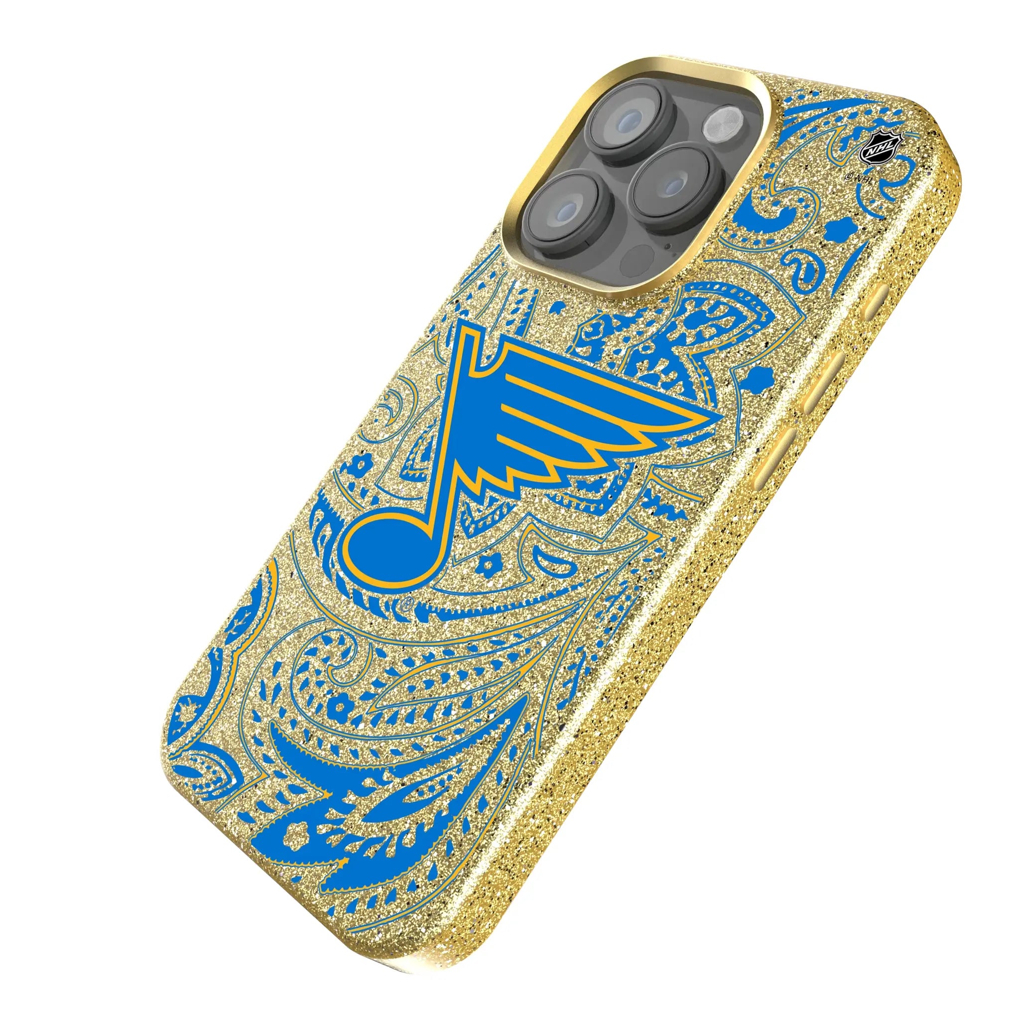 St. Louis Blues Paisley Bling Phone Case