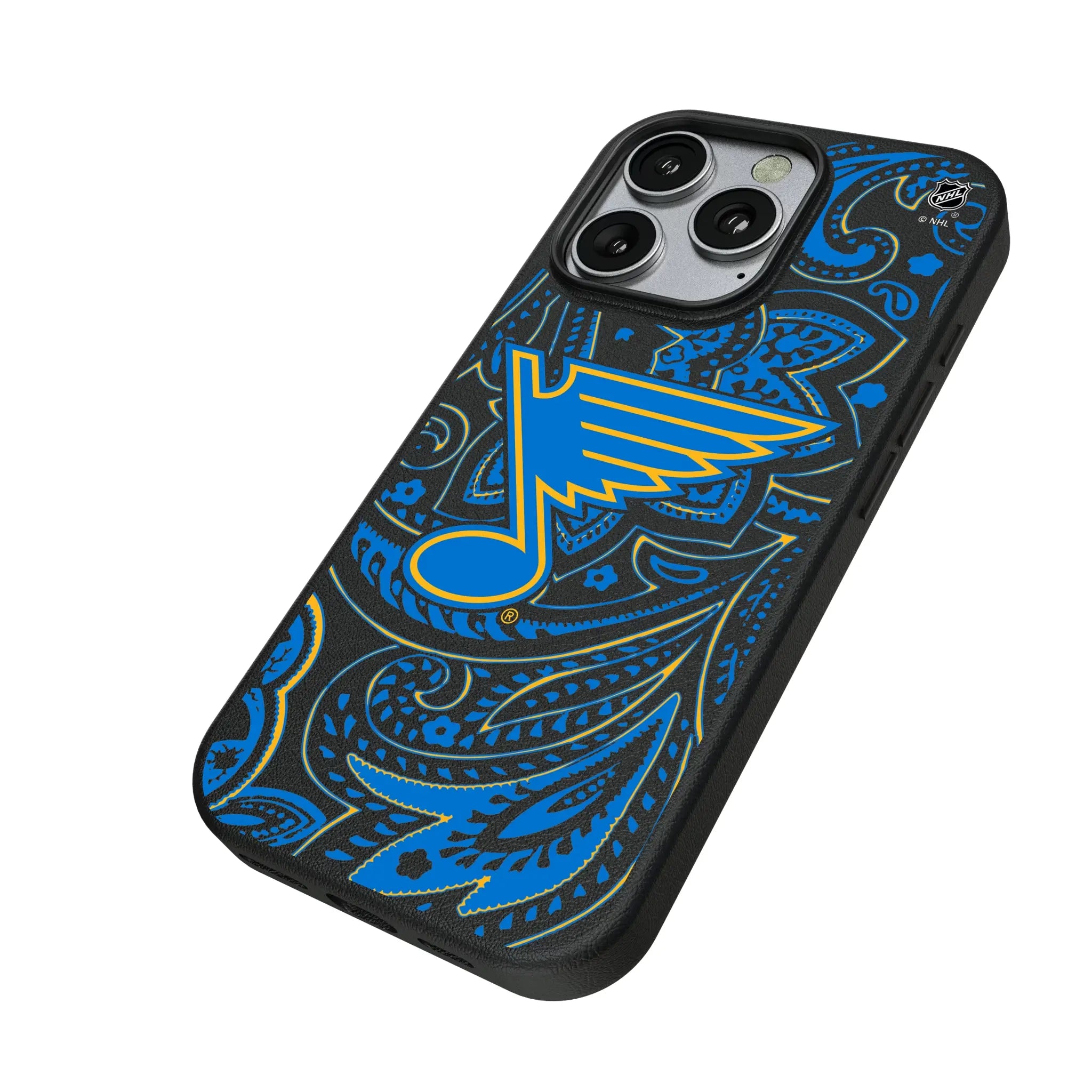 St. Louis Blues Paisley MagSafe Compatible Phone Case for Apple iPhone