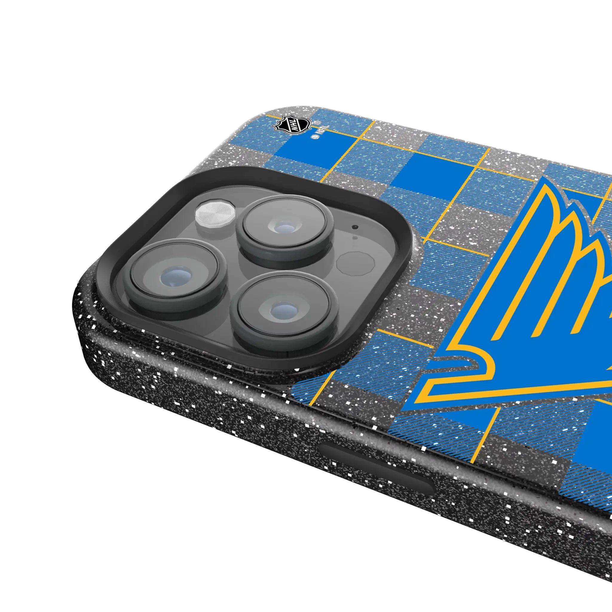 St. Louis Blues Plaid Bling Phone Case