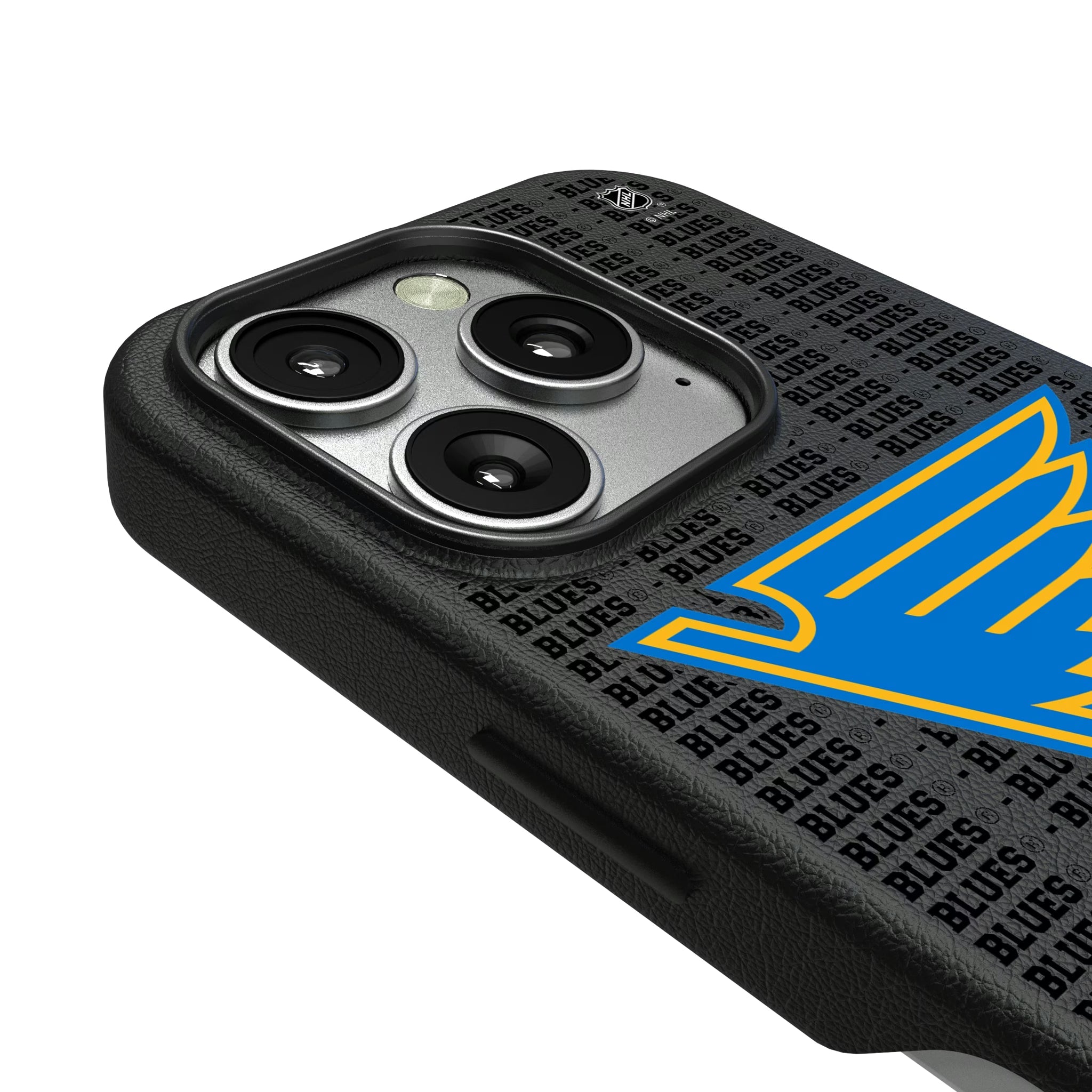 St. Louis Blues Text Backdrop MagSafe Compatible Phone Case for Apple iPhone - Sports Gifts, Sports Memorabilia, Sports Collectibles, Fan Shop