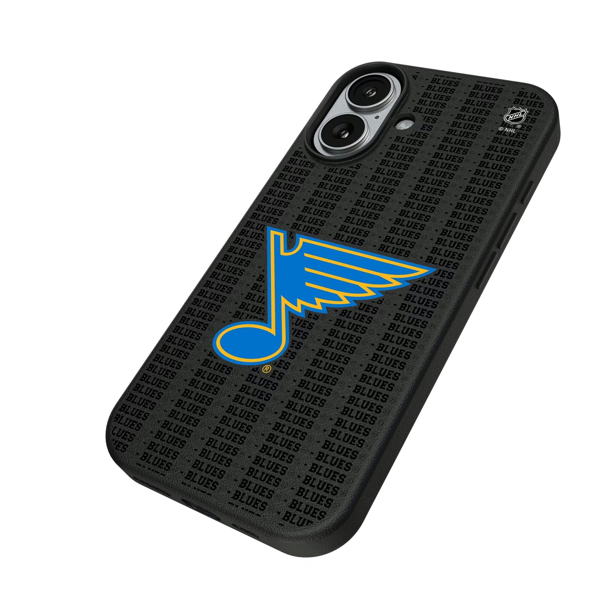 St. Louis Blues Text Backdrop MagSafe Compatible Phone Case for Apple iPhone - Sports Gifts, Sports Memorabilia, Sports Collectibles, Fan Shop