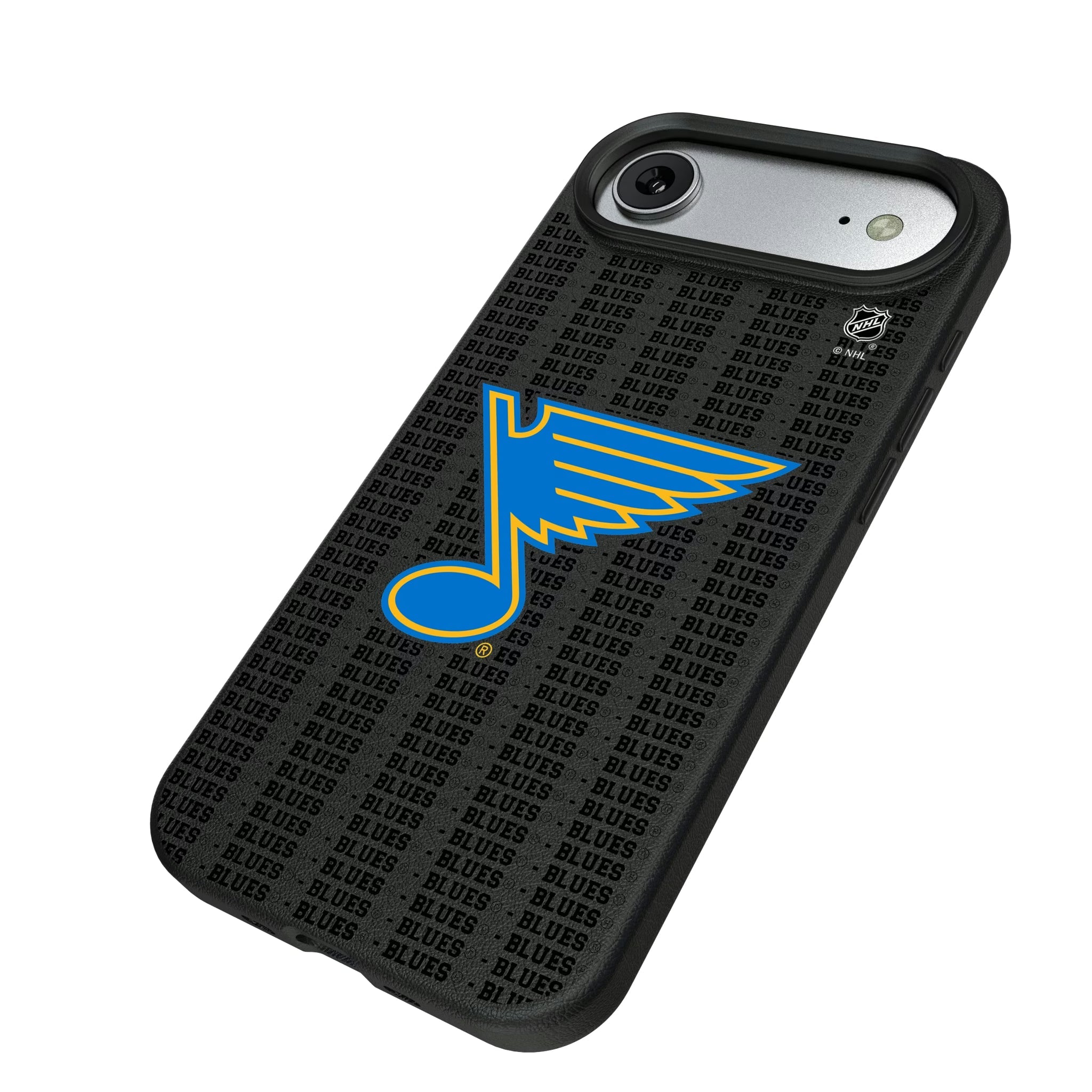St. Louis Blues Text Backdrop MagSafe Compatible Phone Case for Apple iPhone - Sports Gifts, Sports Memorabilia, Sports Collectibles, Fan Shop