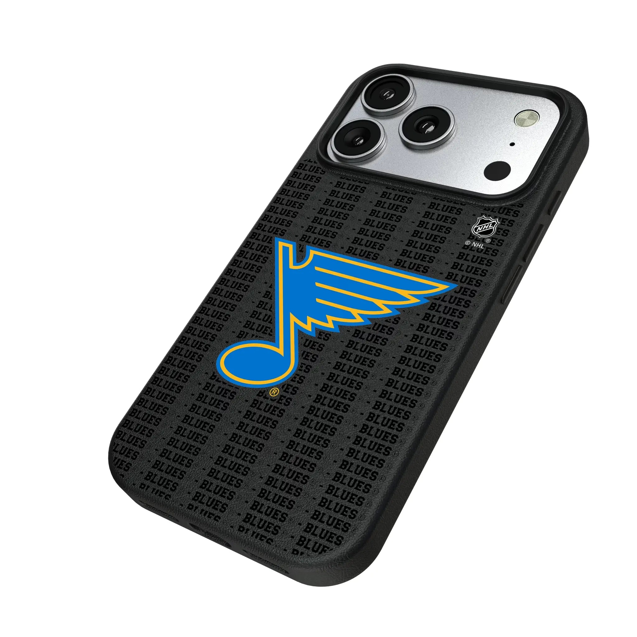 St. Louis Blues Text Backdrop MagSafe Compatible Phone Case for Apple iPhone