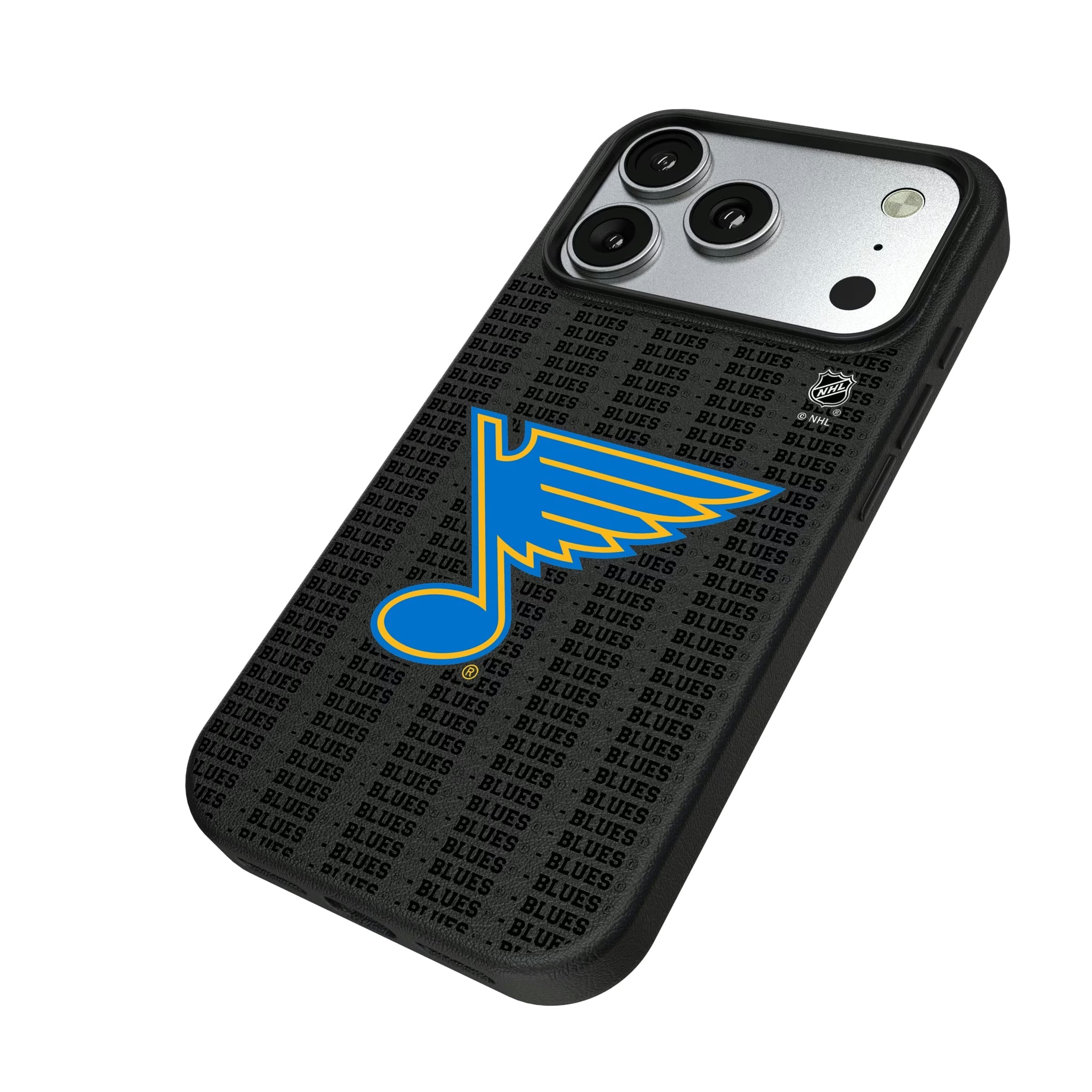 St. Louis Blues Text Backdrop MagSafe Compatible Phone Case for Apple iPhone - Sports Gifts, Sports Memorabilia, Sports Collectibles, Fan Shop