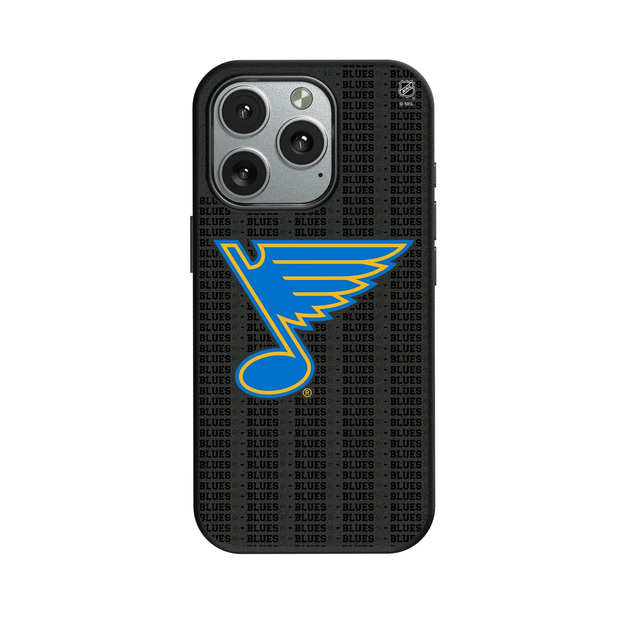 St. Louis Blues Text Backdrop MagSafe Compatible Phone Case for Apple iPhone - Sports Gifts, Sports Memorabilia, Sports Collectibles, Fan Shop
