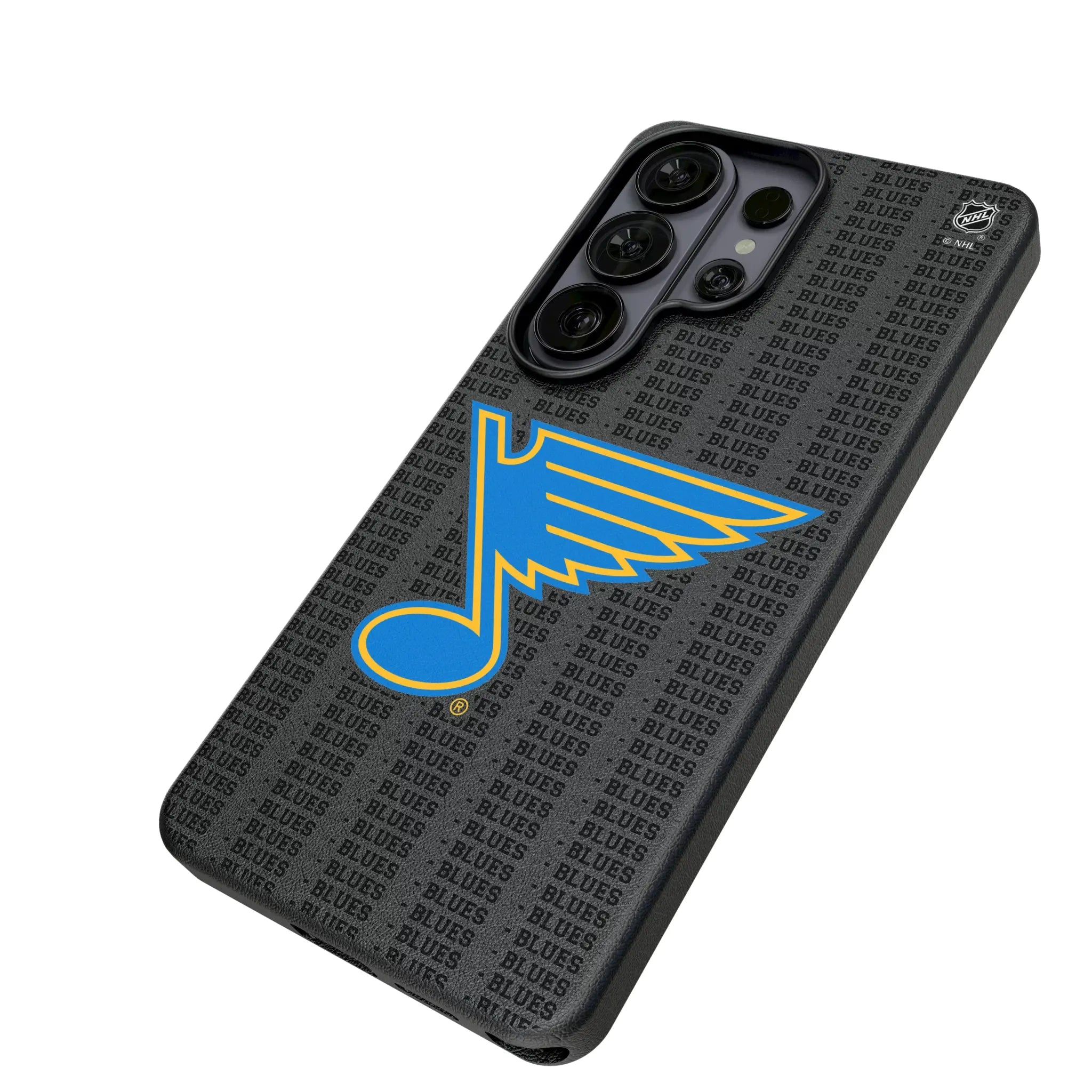 St. Louis Blues Text Backdrop MagSafe Compatible Phone Case for Samsung Galaxy