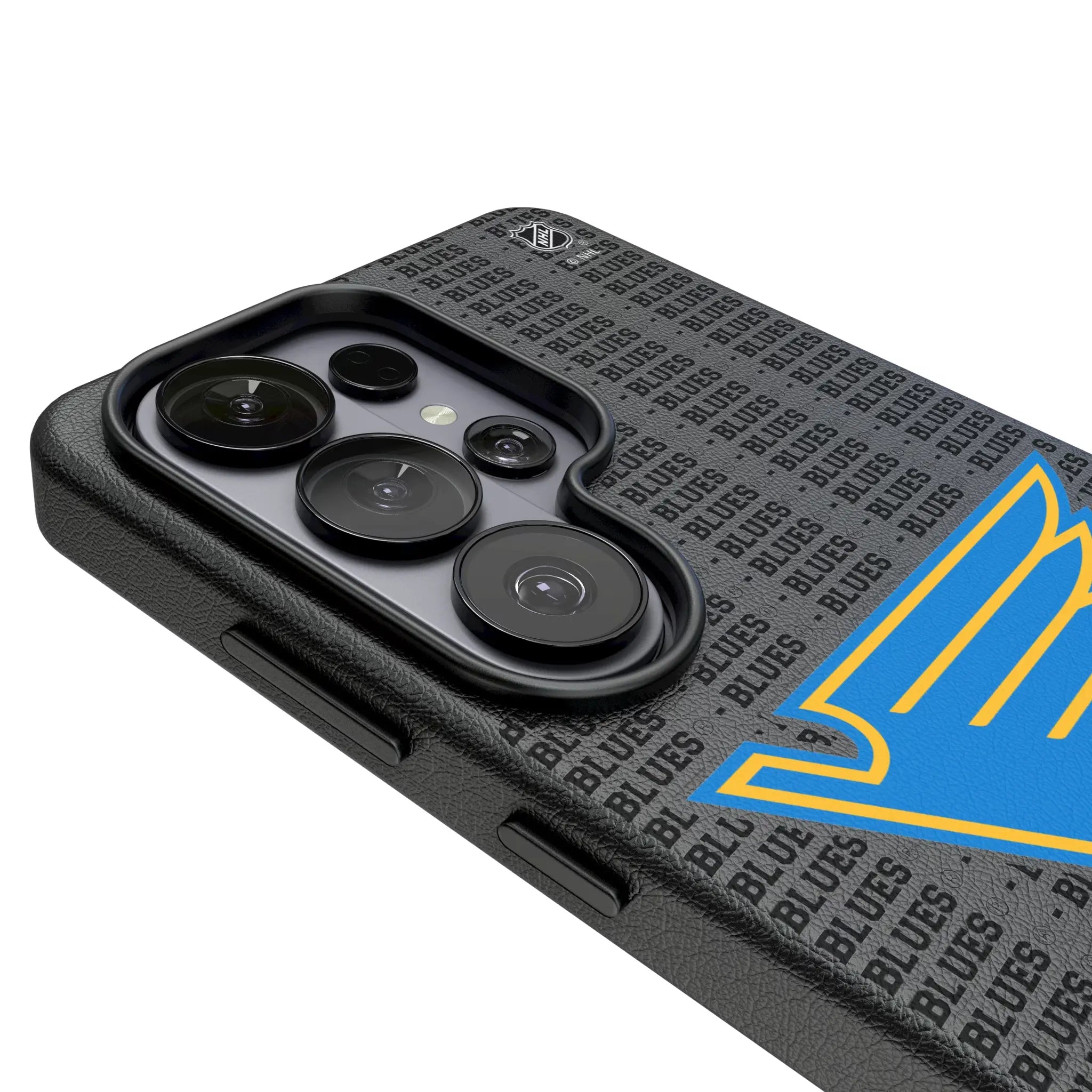St. Louis Blues Text Backdrop MagSafe Compatible Phone Case for Samsung Galaxy