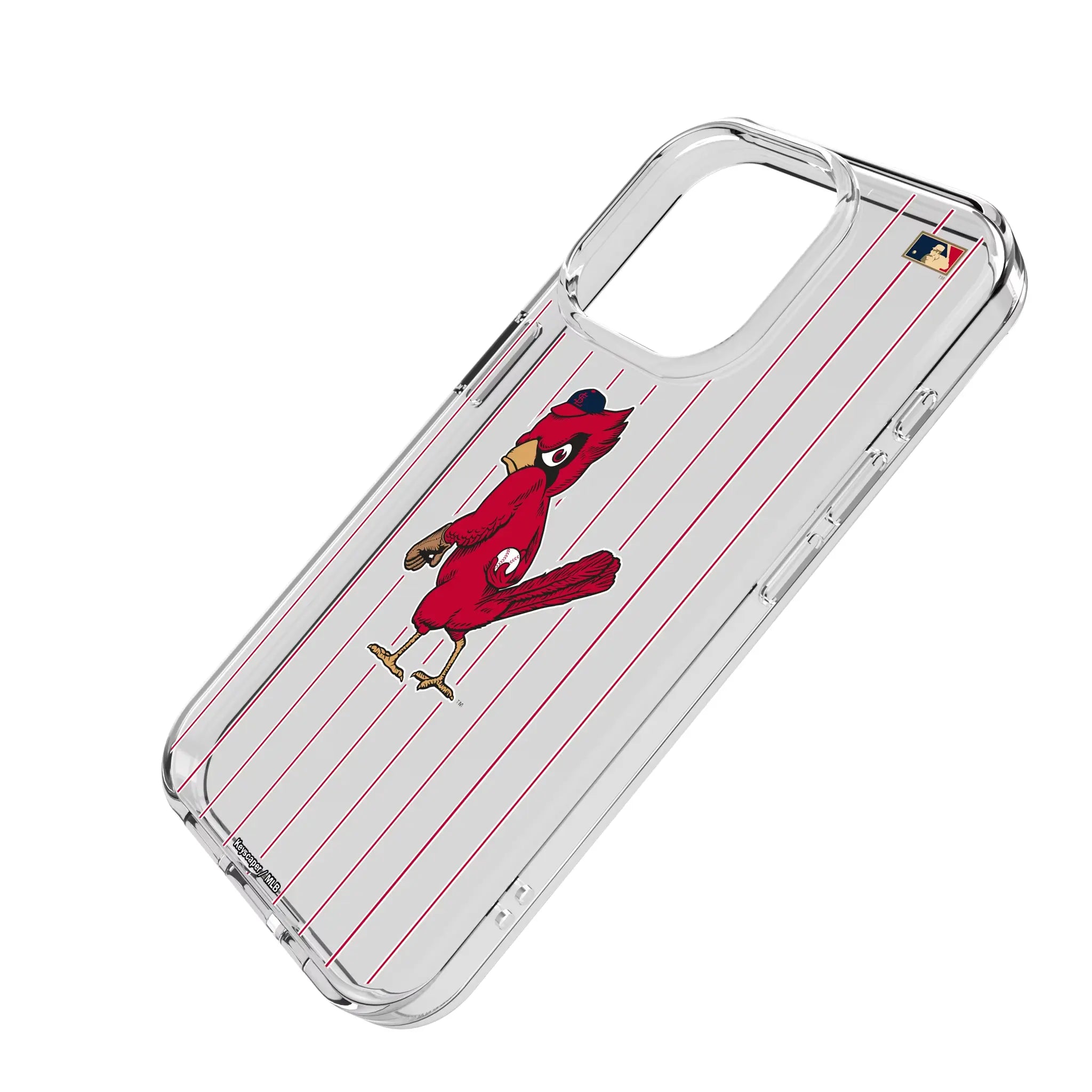 St Louis Cardinals 1950s - Cooperstown Collection Pinstripe Clear Phone Case for Apple iPhone