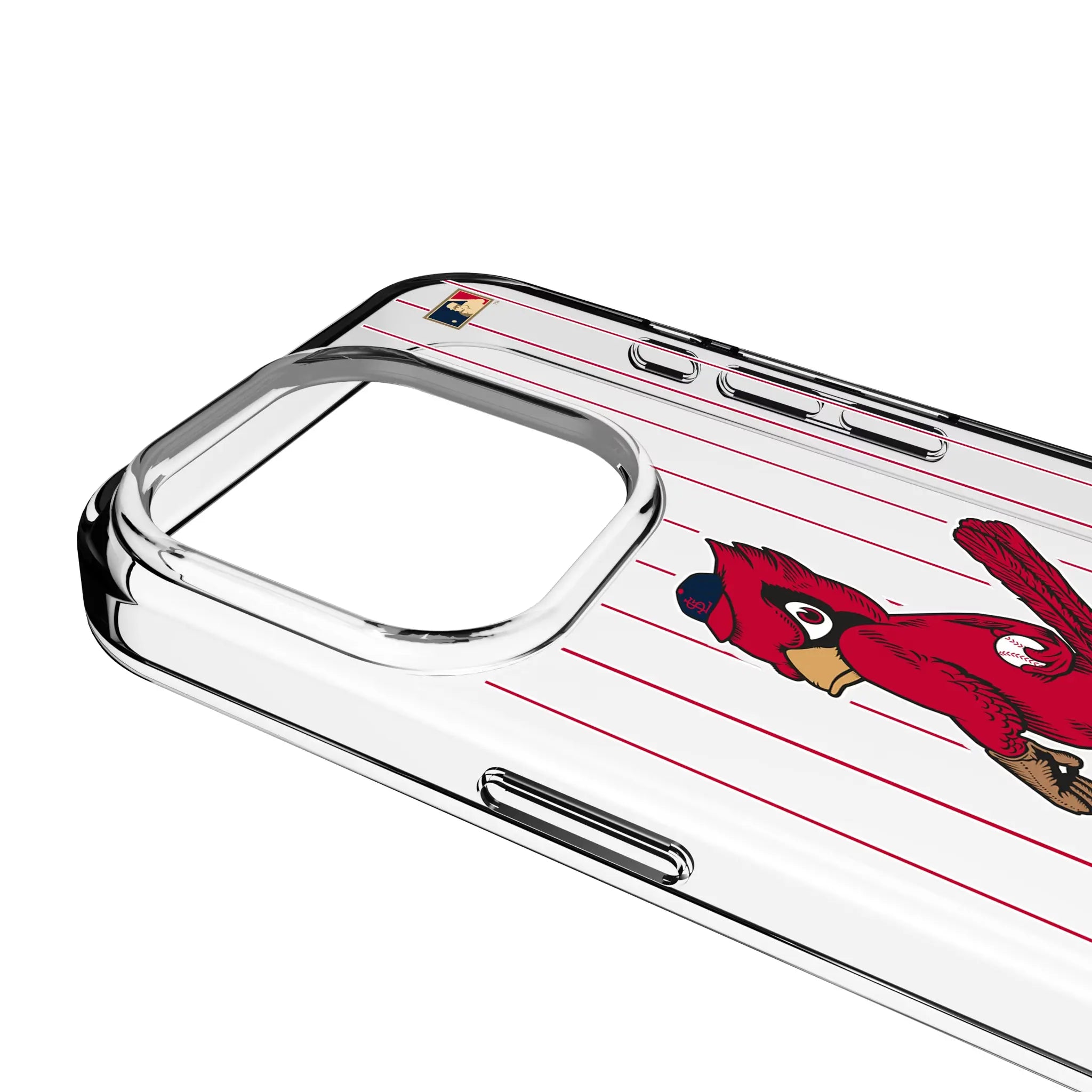 St Louis Cardinals 1950s - Cooperstown Collection Pinstripe Clear Phone Case for Apple iPhone