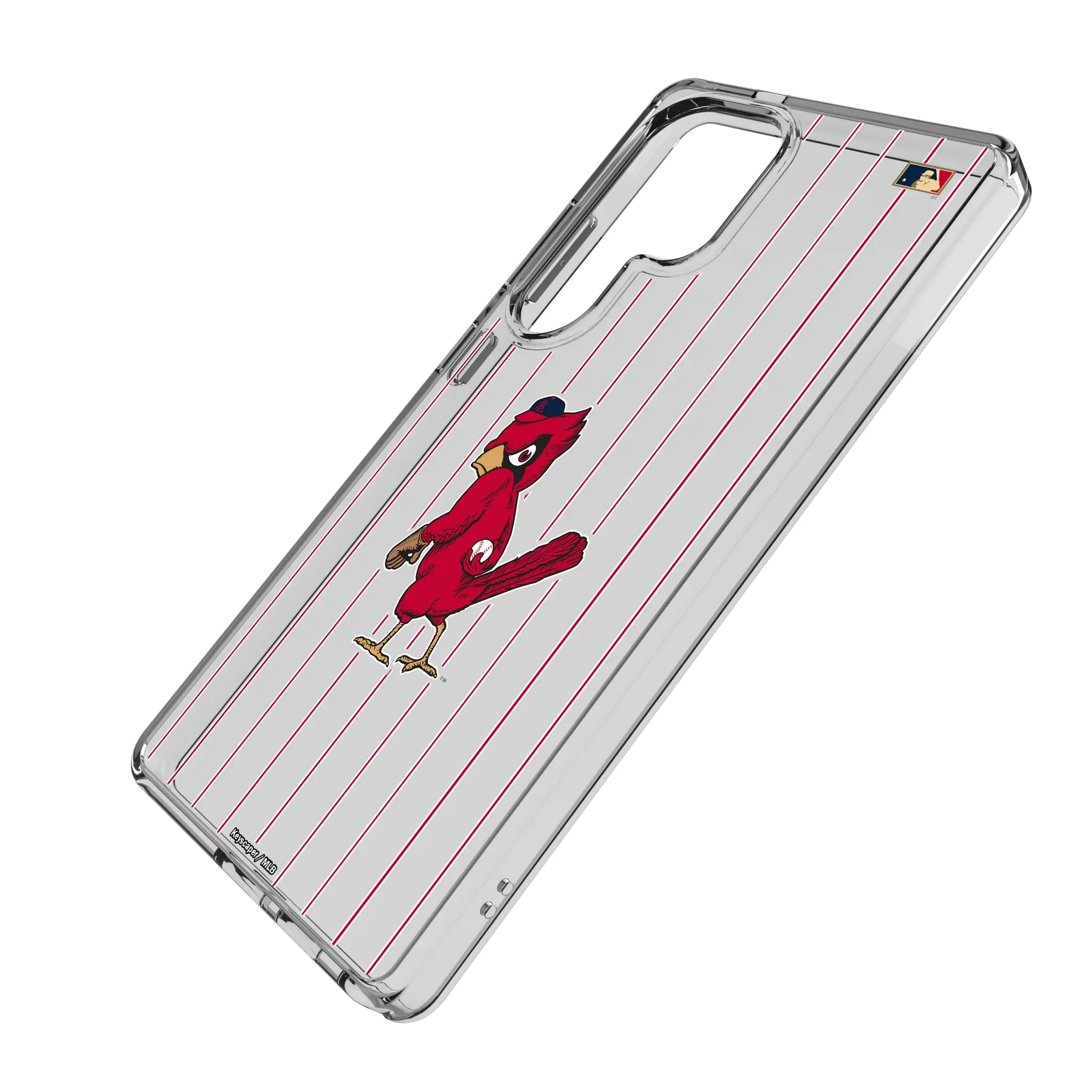St Louis Cardinals 1950s - Cooperstown Collection Pinstripe Clear Phone Case for Samsung Galaxy