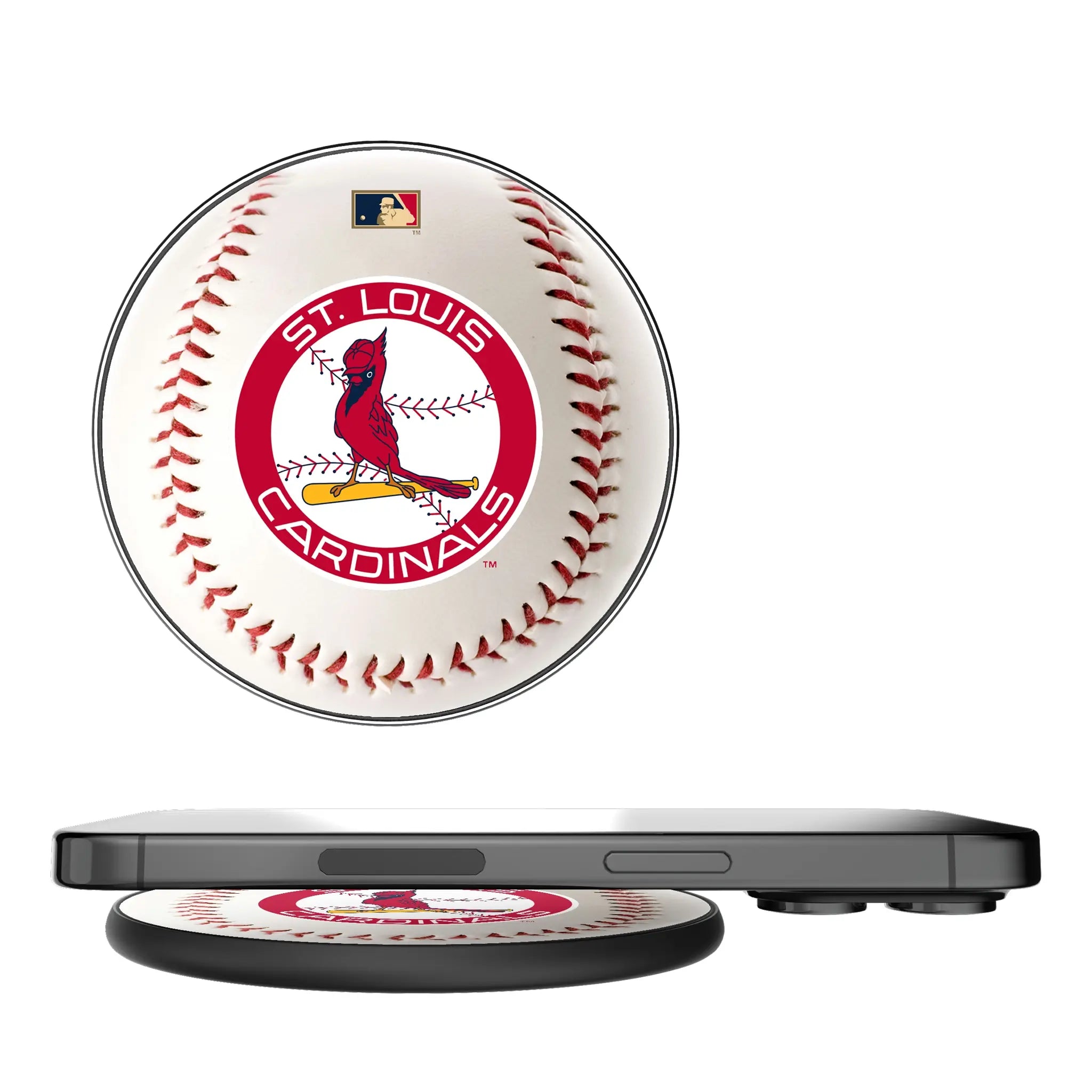 St Louis Cardinals 1966-1997 - Cooperstown Collection Baseball 15-Watt Wireless Charger