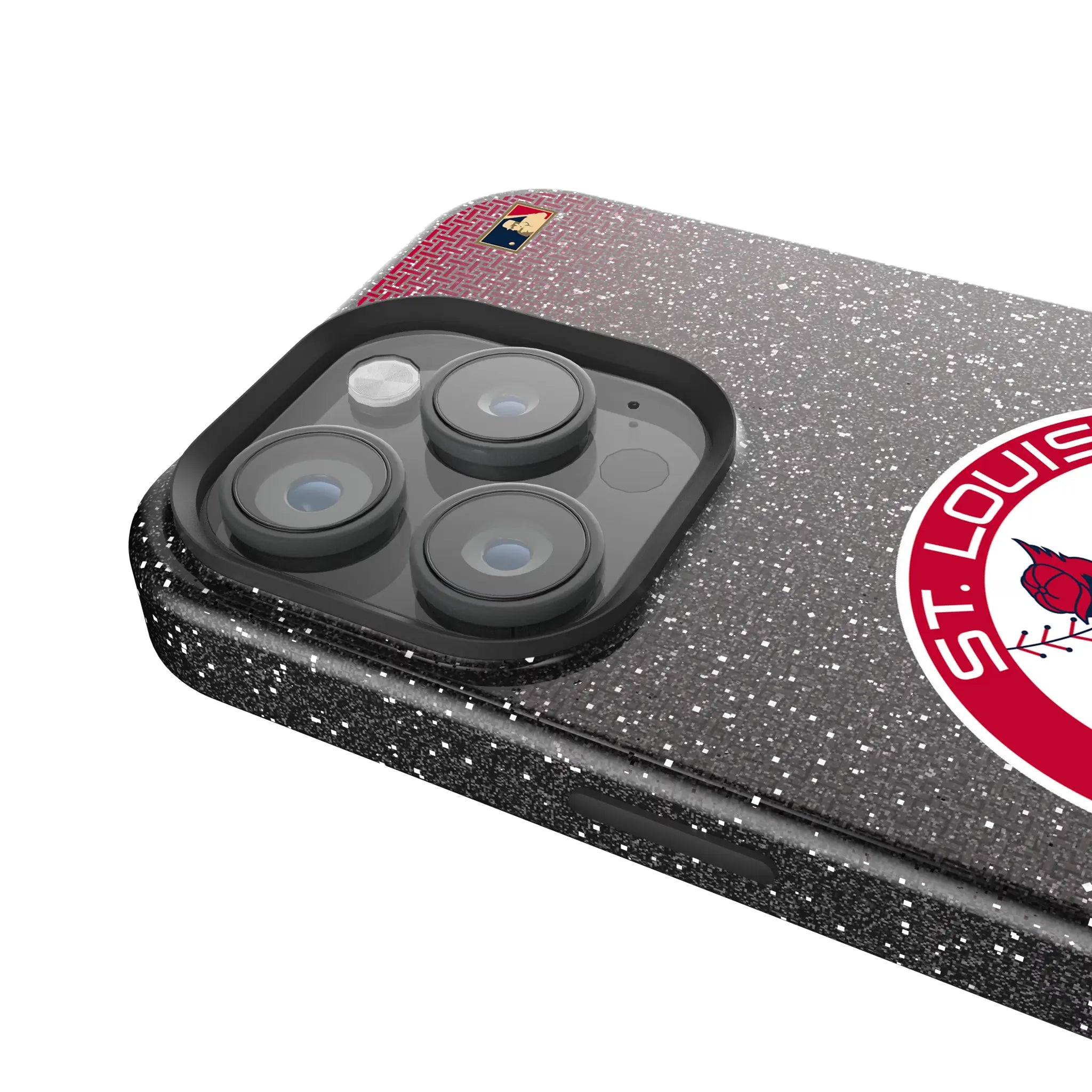 St Louis Cardinals 1966-1997 - Cooperstown Collection Linen Bling Phone Case for Apple iPhone