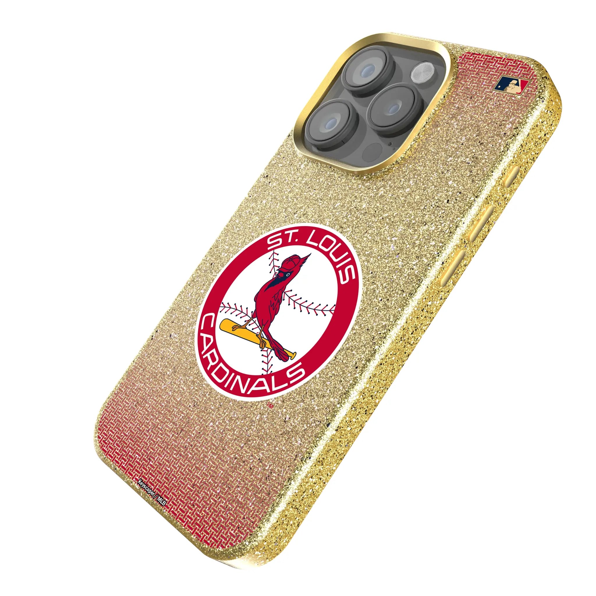 St Louis Cardinals 1966-1997 - Cooperstown Collection Linen Bling Phone Case for Apple iPhone