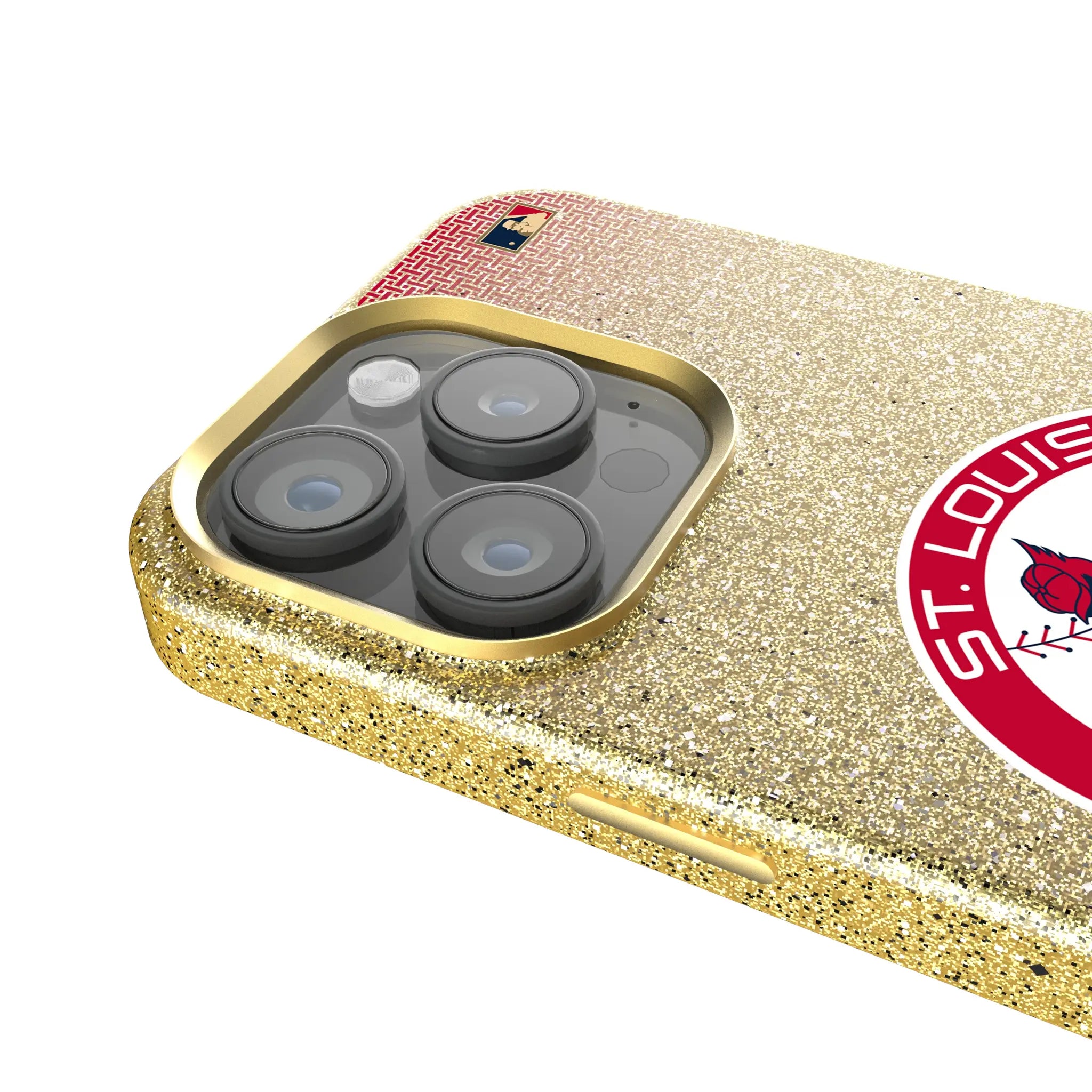 St Louis Cardinals 1966-1997 - Cooperstown Collection Linen Bling Phone Case for Apple iPhone