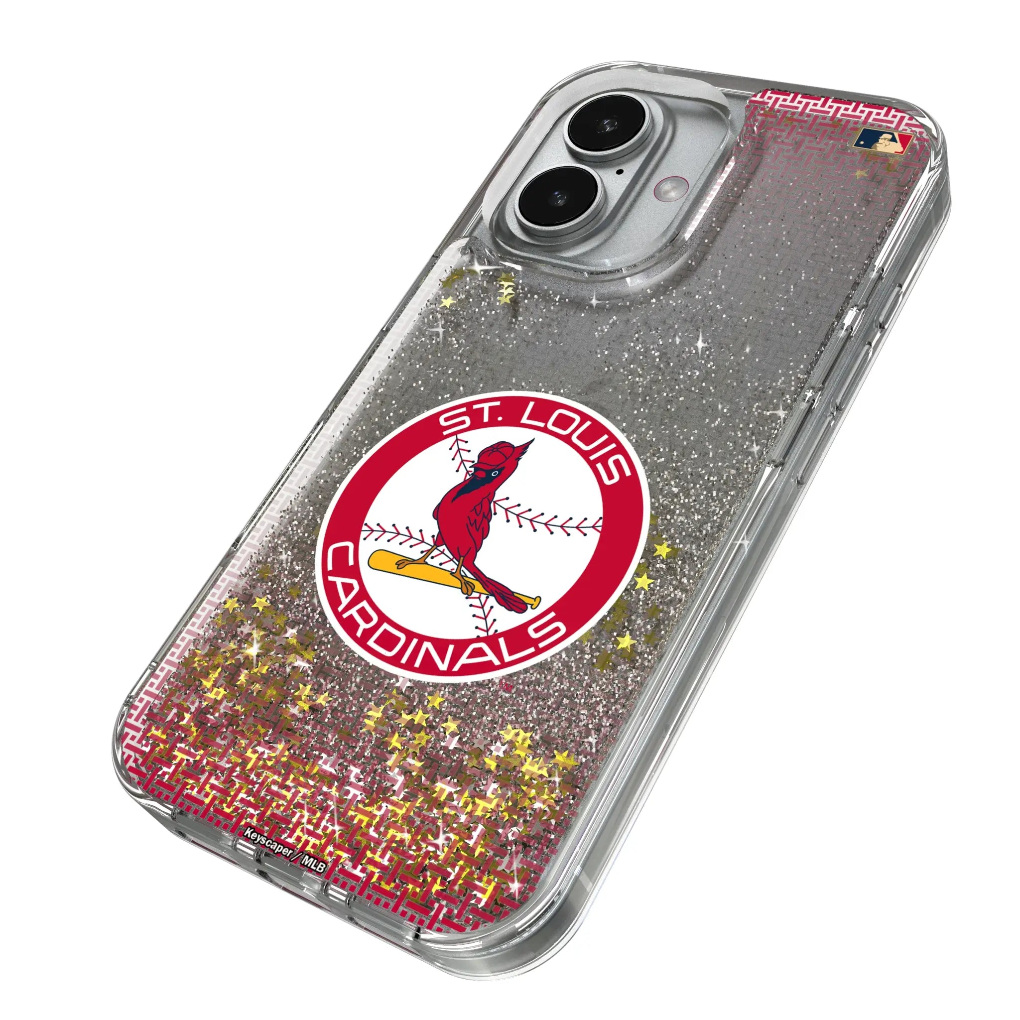 St Louis Cardinals 1966-1997 - Cooperstown Collection Linen Glitter Phone Case