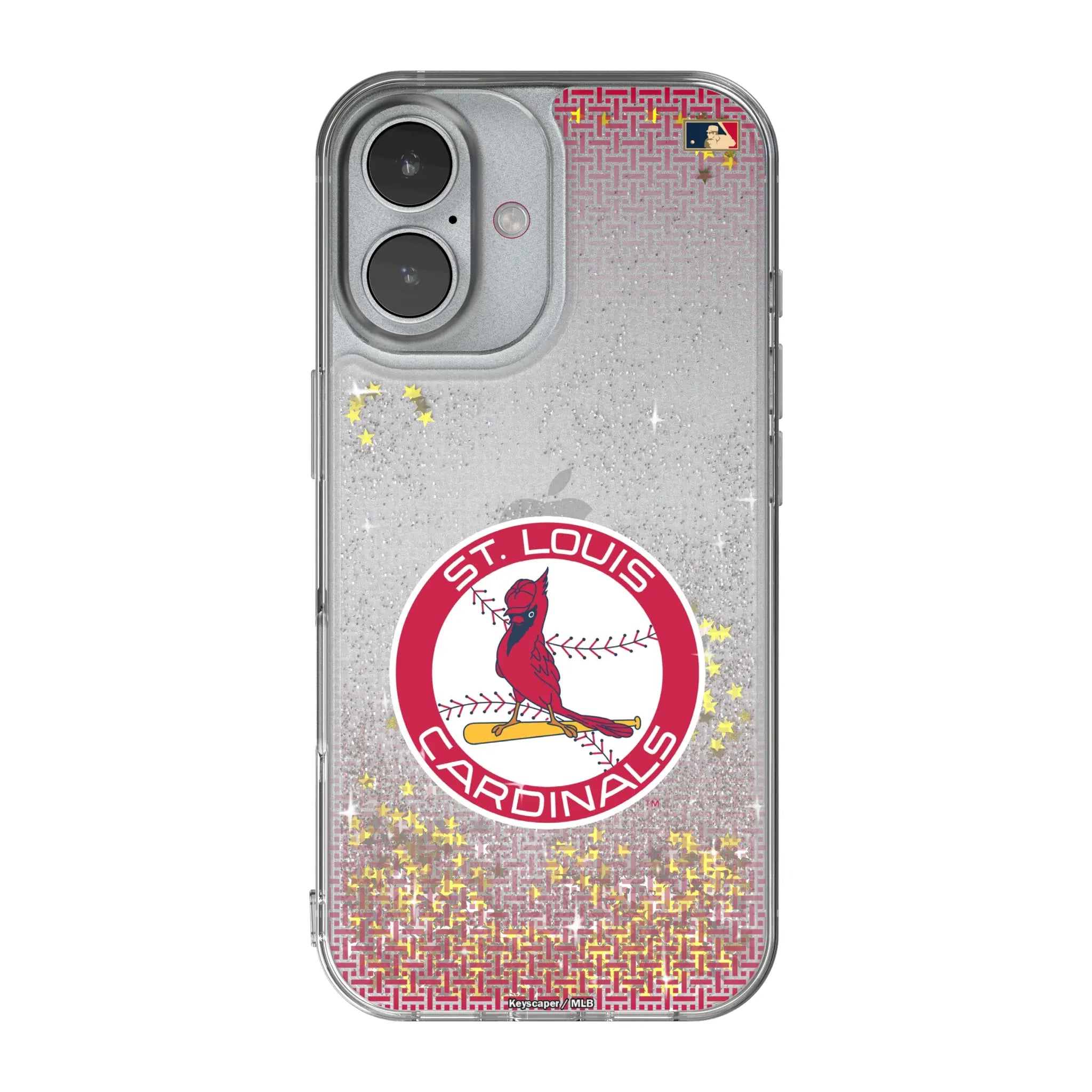 St Louis Cardinals 1966-1997 - Cooperstown Collection Linen Glitter Phone Case