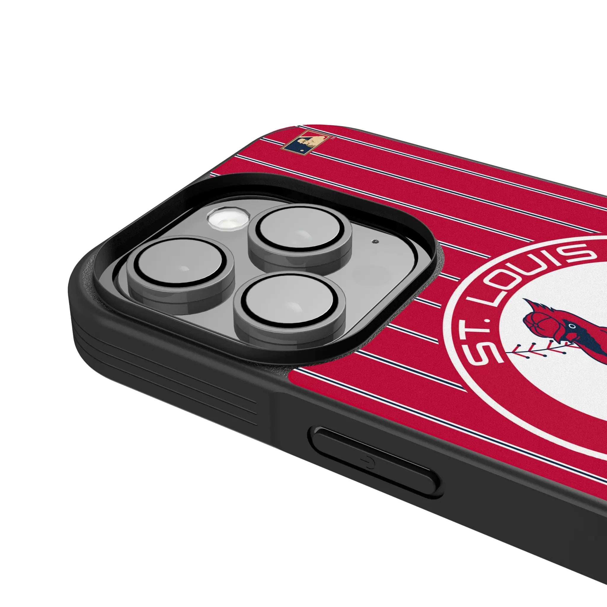 St Louis Cardinals 1966-1997 - Cooperstown Collection Pinstripe Bump Phone Case