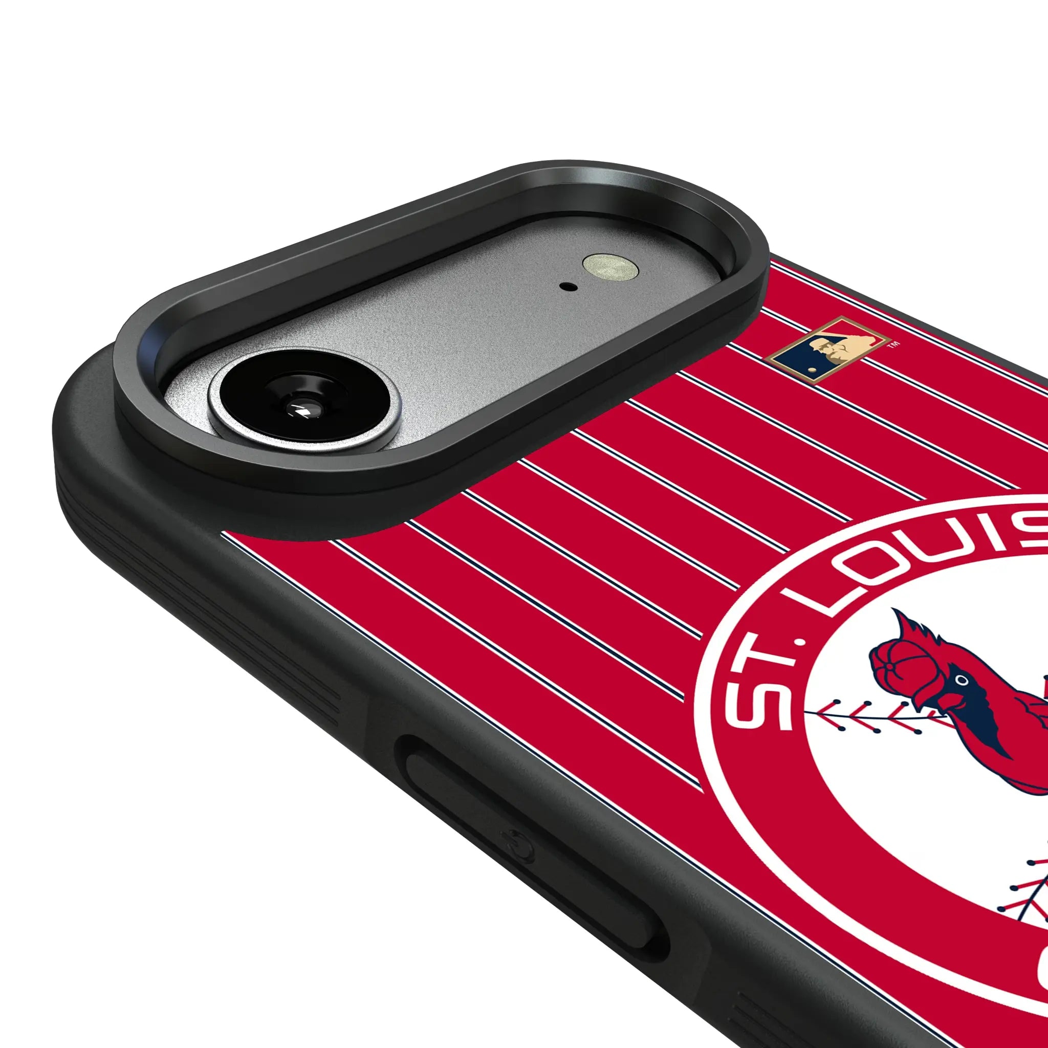 St Louis Cardinals 1966-1997 - Cooperstown Collection Pinstripe Bump Phone Case