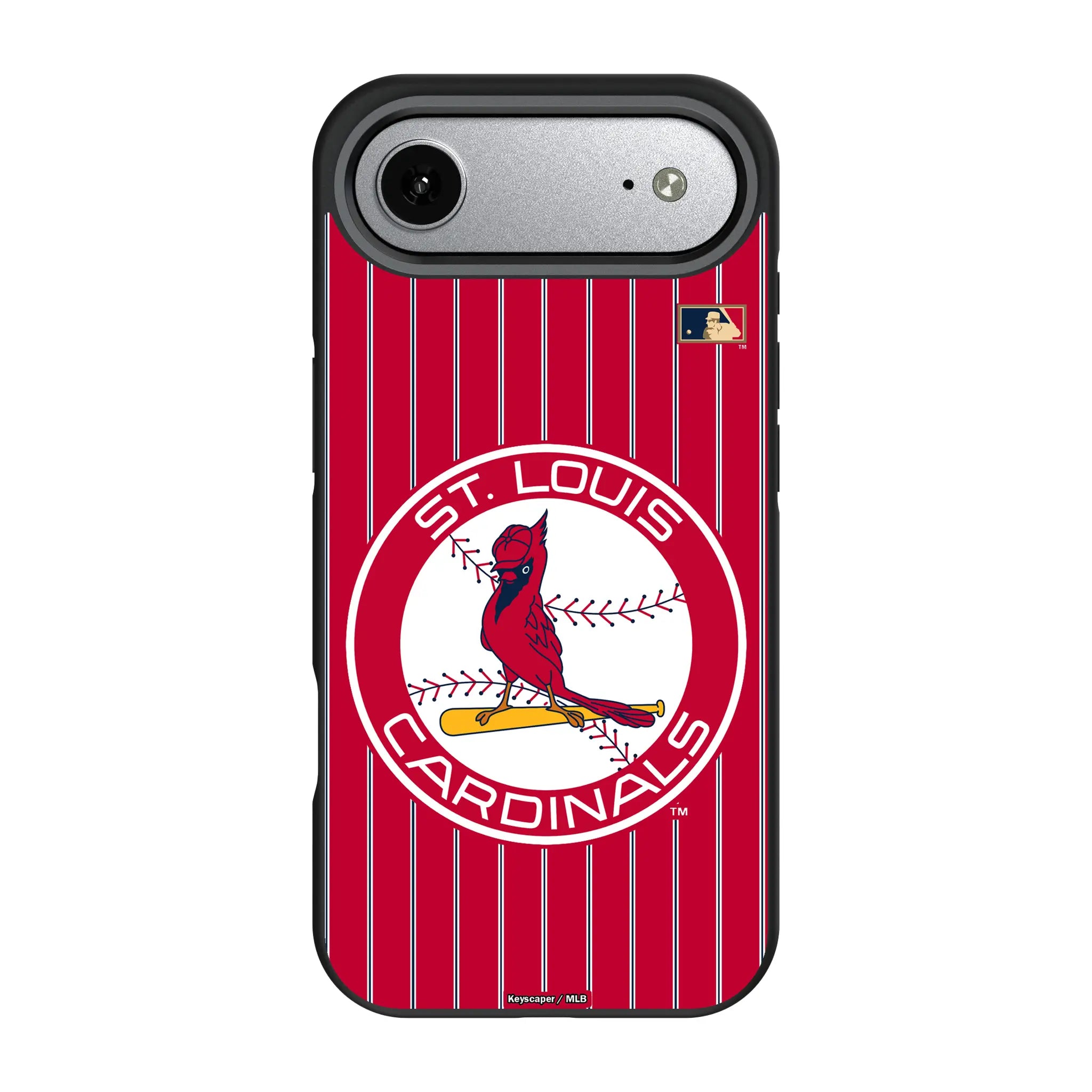 St Louis Cardinals 1966-1997 - Cooperstown Collection Pinstripe Bump Phone Case