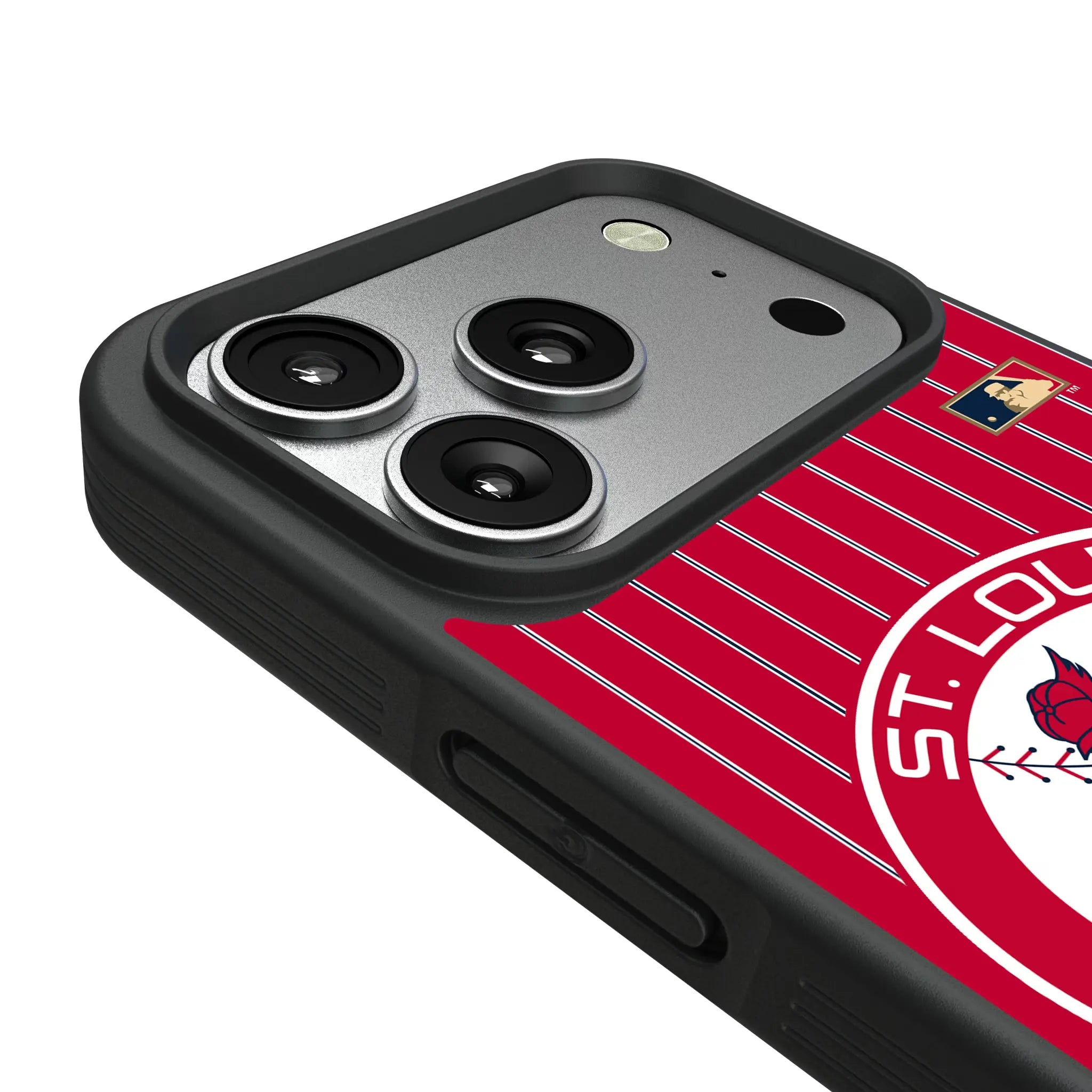 St Louis Cardinals 1966-1997 - Cooperstown Collection Pinstripe Bump Phone Case