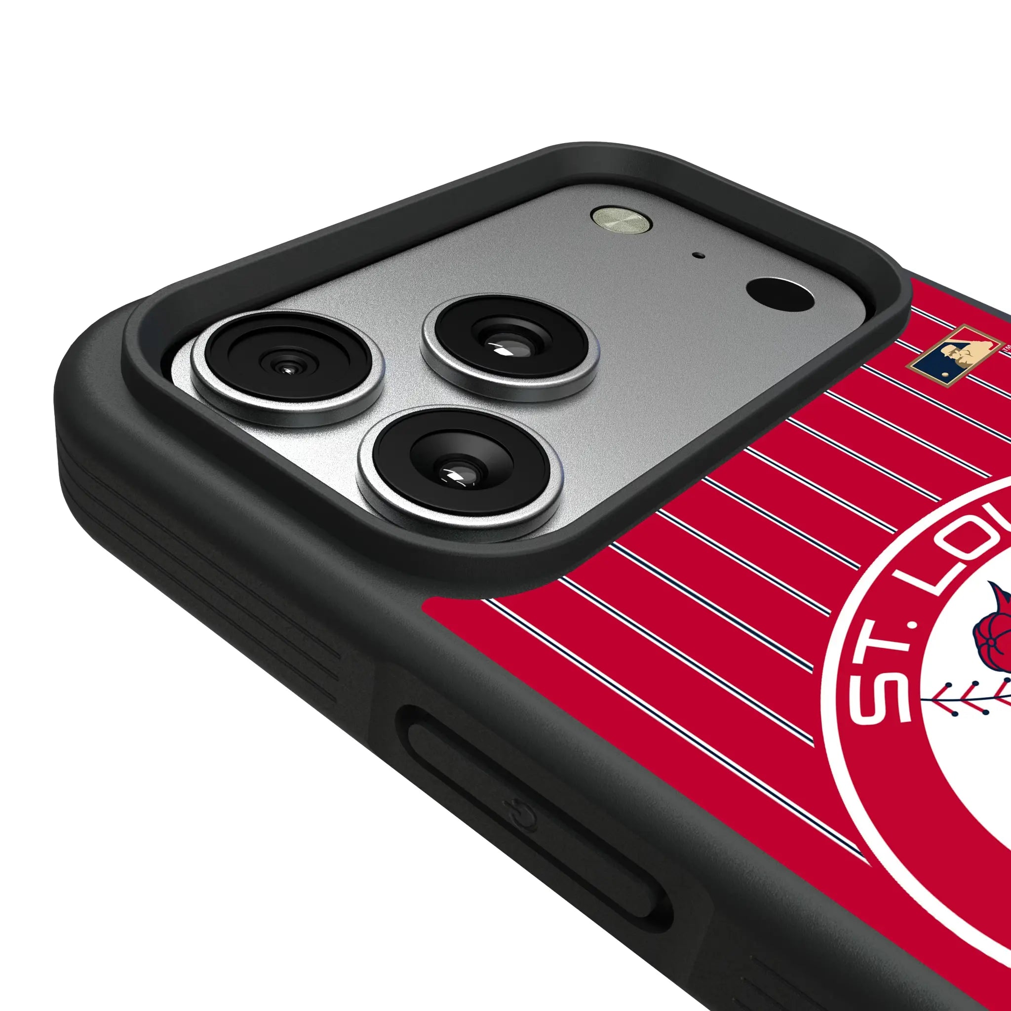 St Louis Cardinals 1966-1997 - Cooperstown Collection Pinstripe Bump Phone Case