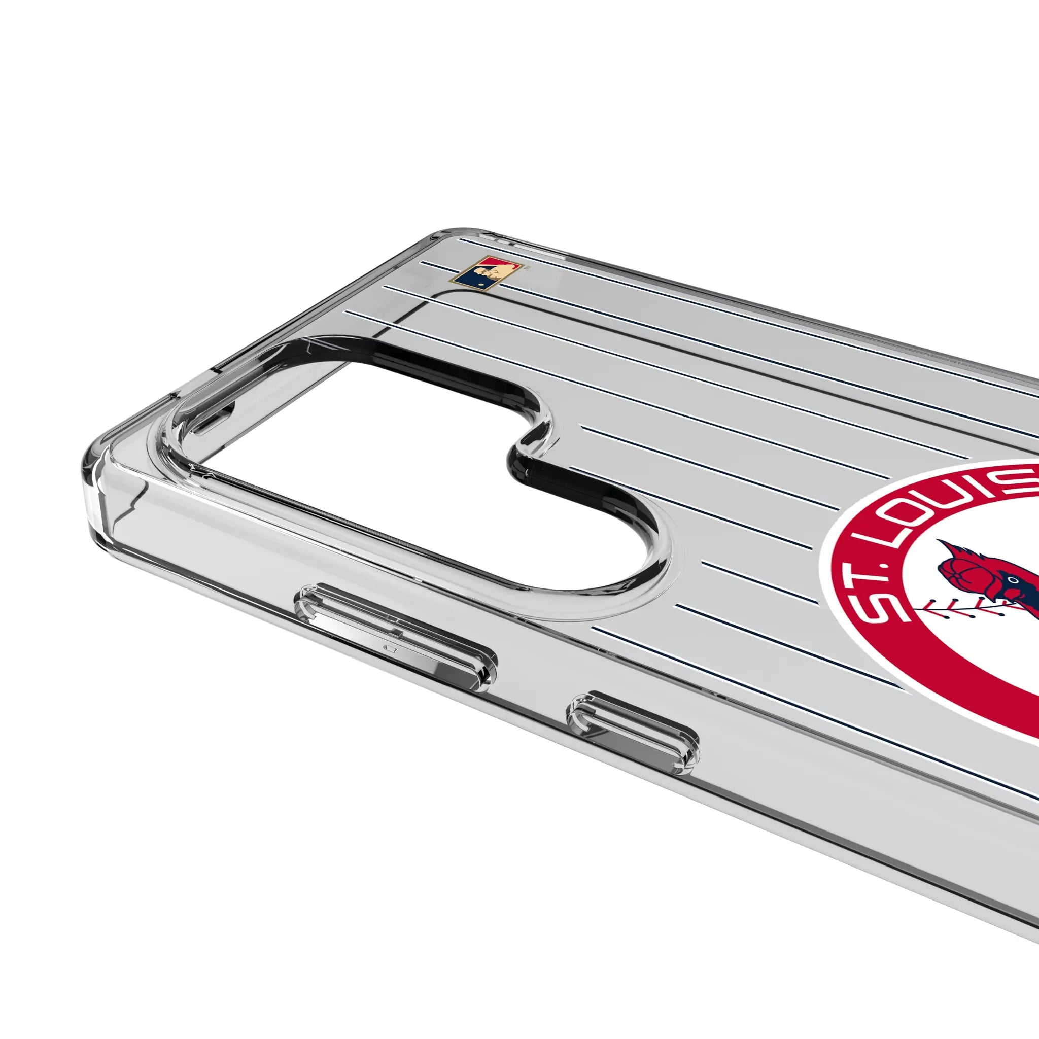 St Louis Cardinals 1966-1997 - Cooperstown Collection Pinstripe Clear Phone Case for Samsung Galaxy