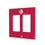St Louis Cardinals 1966-1997 - Cooperstown Collection Pinstripe Hidden-Screw Light Switch Plate