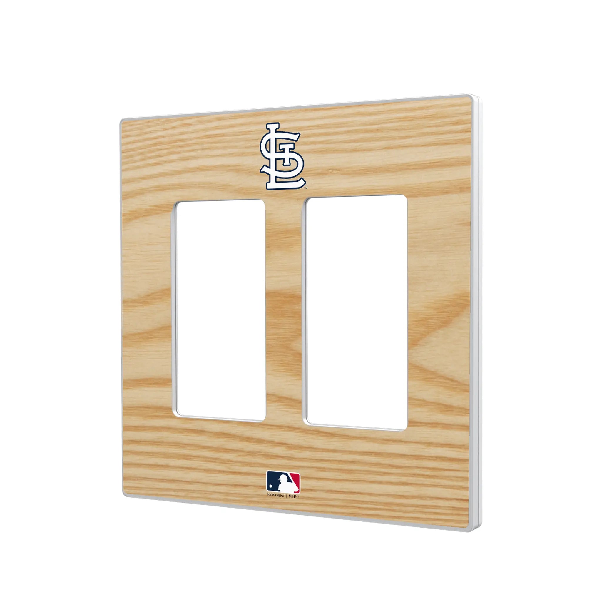 St Louis Cardinals Baseball Bat Hidden-Screw Light Switch Plate