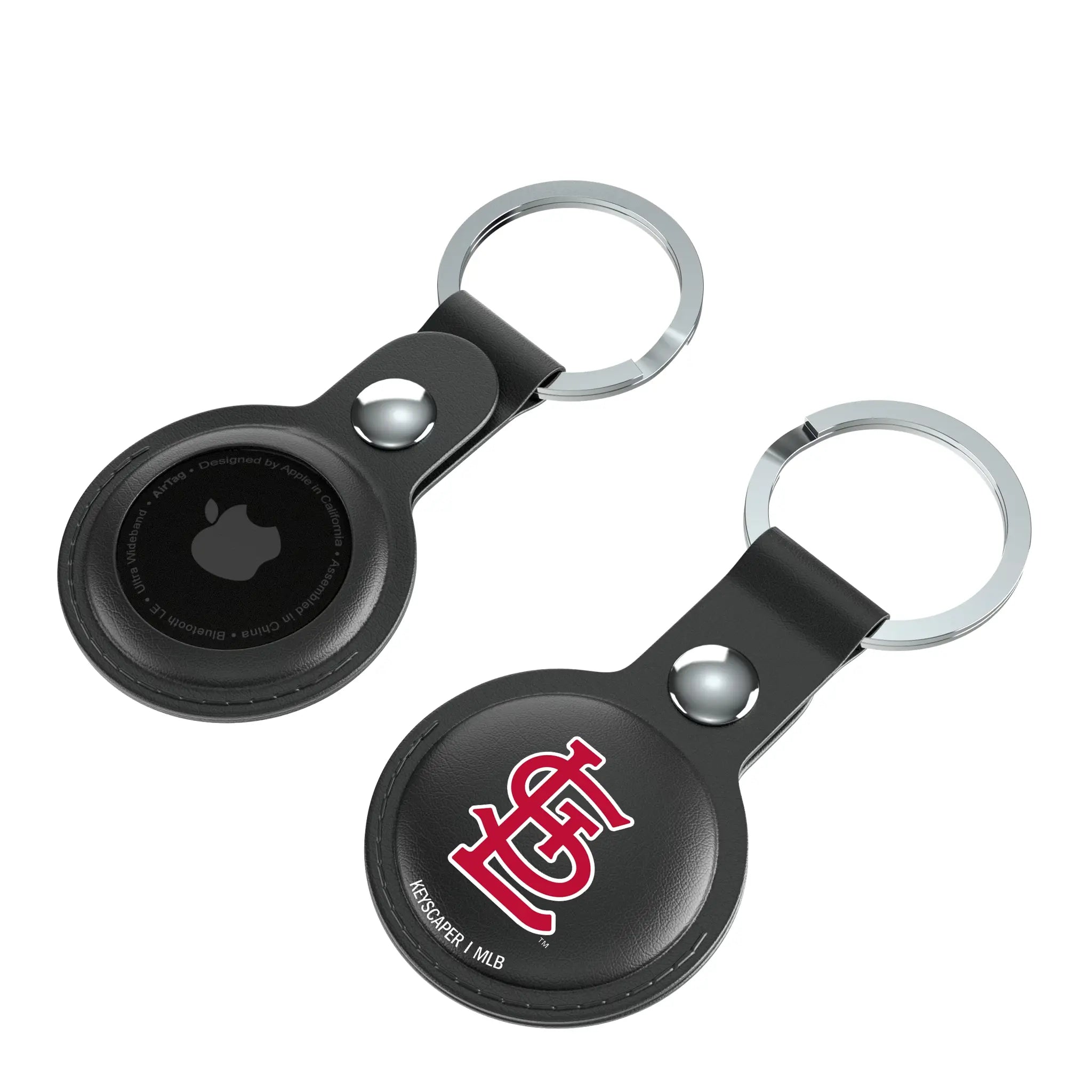 St Louis Cardinals Insignia Black Airtag Holder 2-Pack