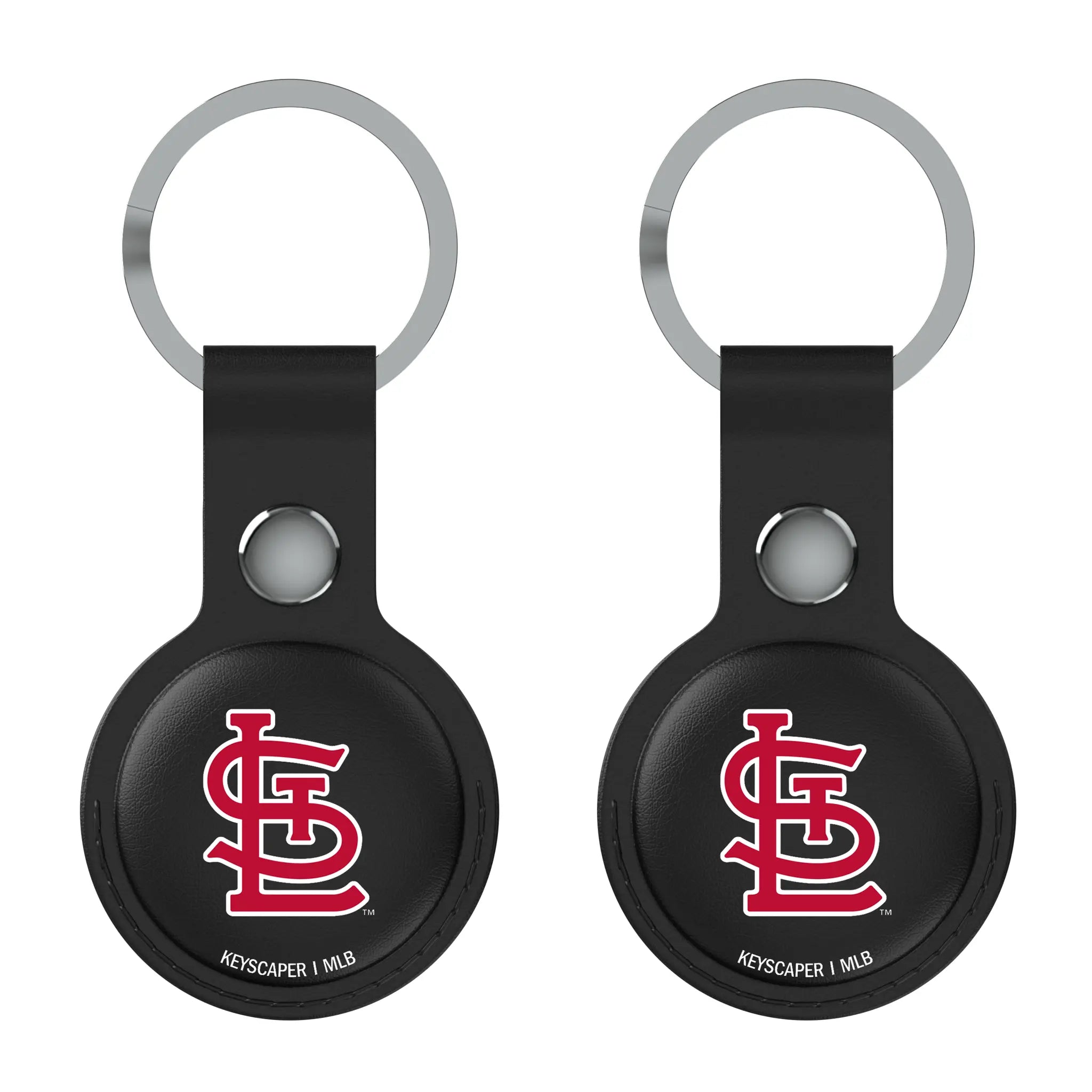 St Louis Cardinals Insignia Black Airtag Holder 2-Pack