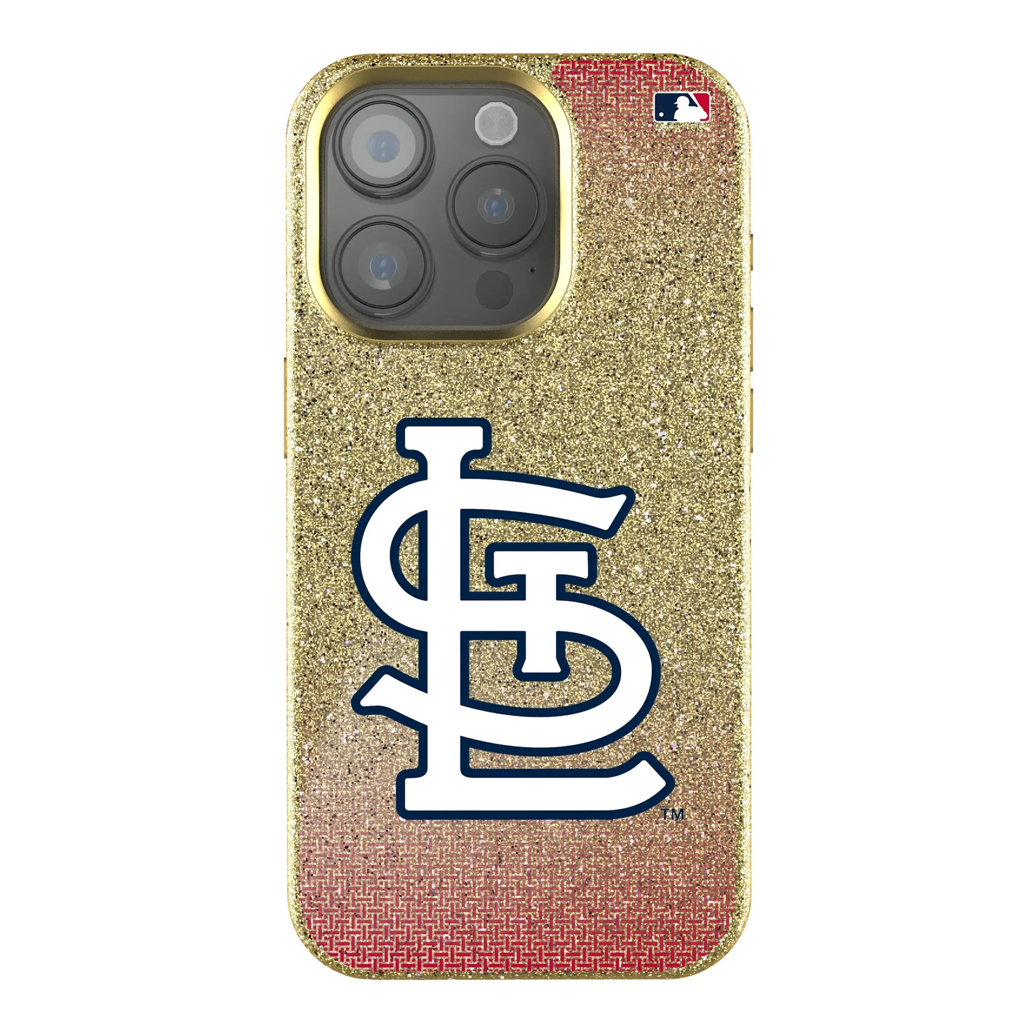 St Louis Cardinals Linen Bling Phone Case for Apple iPhone