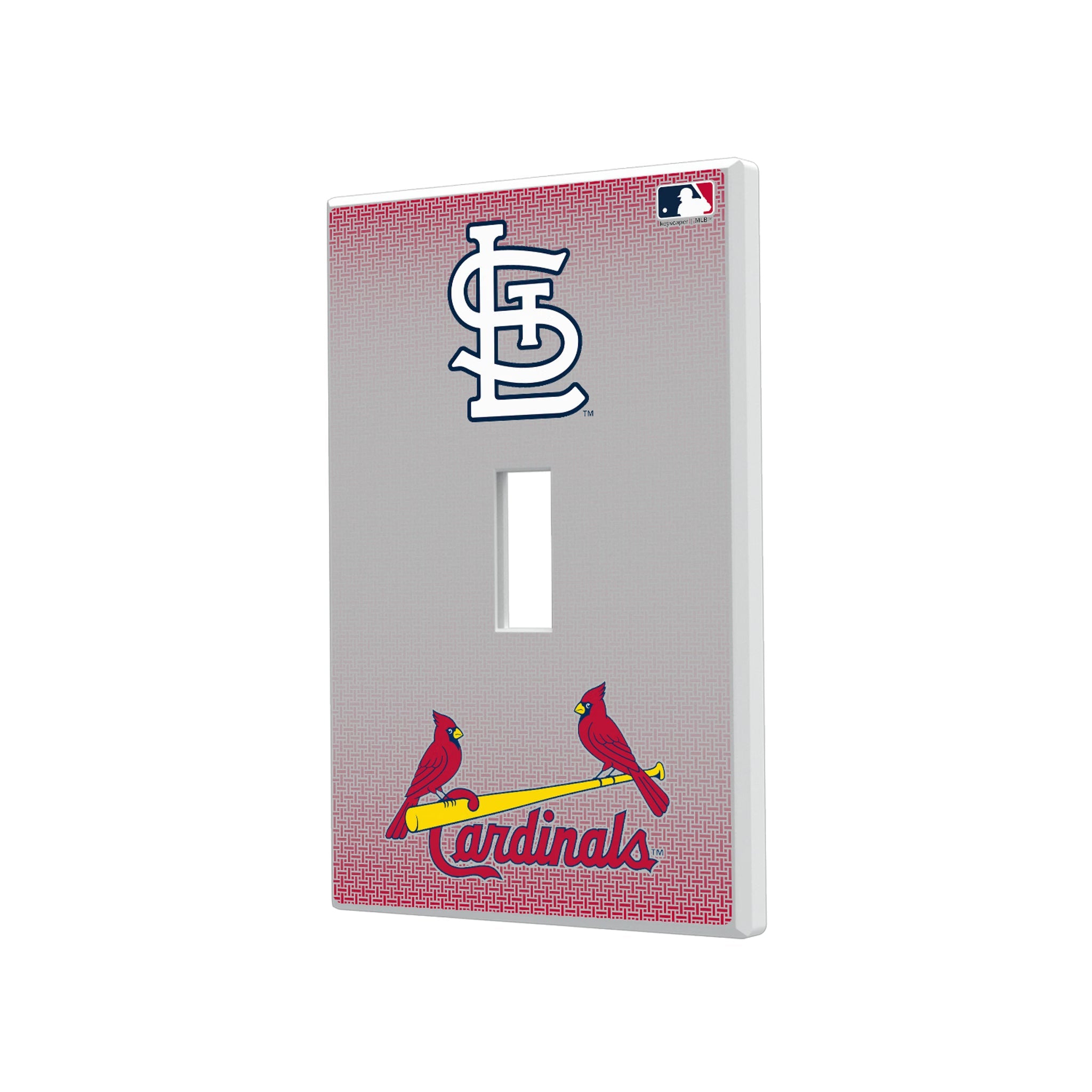St Louis Cardinals Linen Hidden-Screw Light Switch Plate